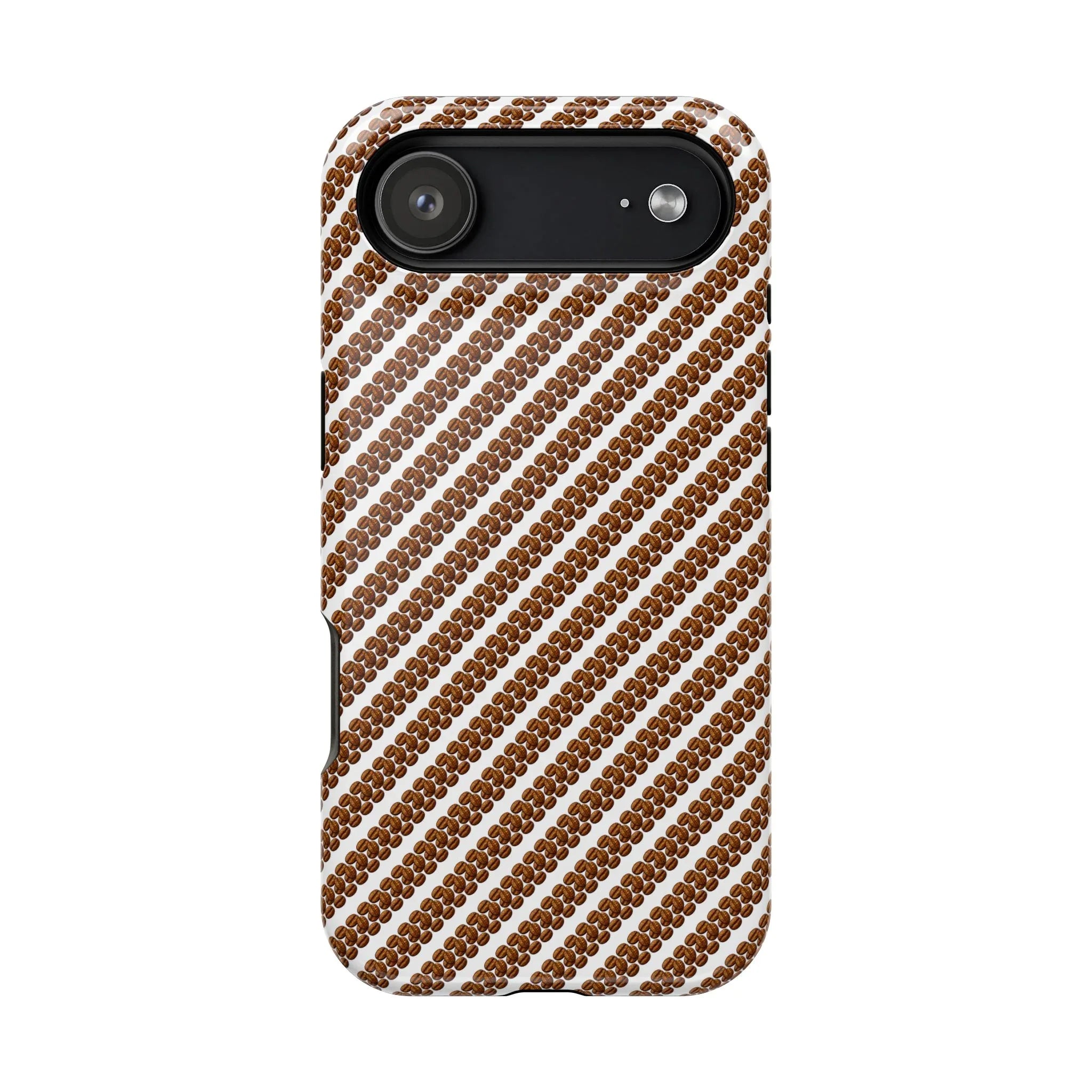 Stylish Coffee Pattern Phone Case for iPhone 11–17 and Galaxy S21–S22 - KARARMDESIGN