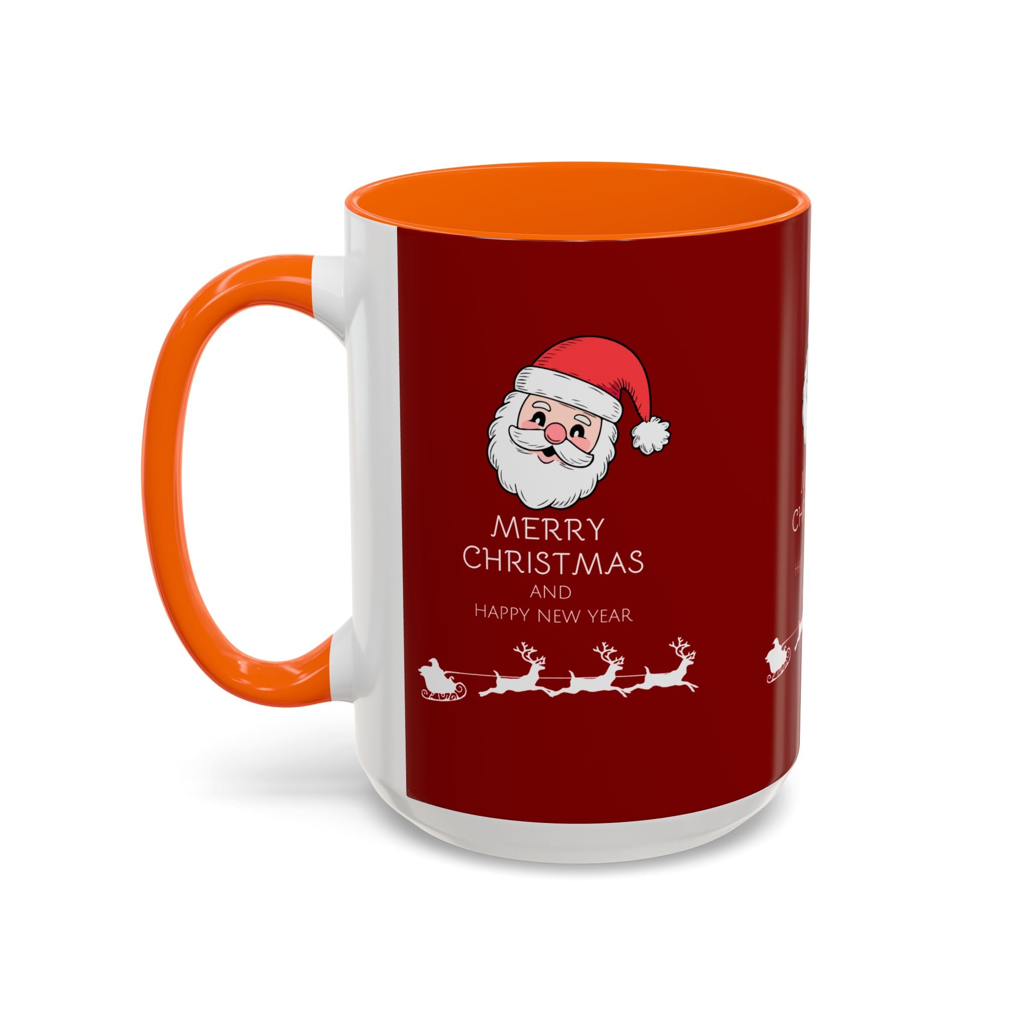 Season’s Smile – Christmas and New Year Accent Coffee Mug (11, 15oz)