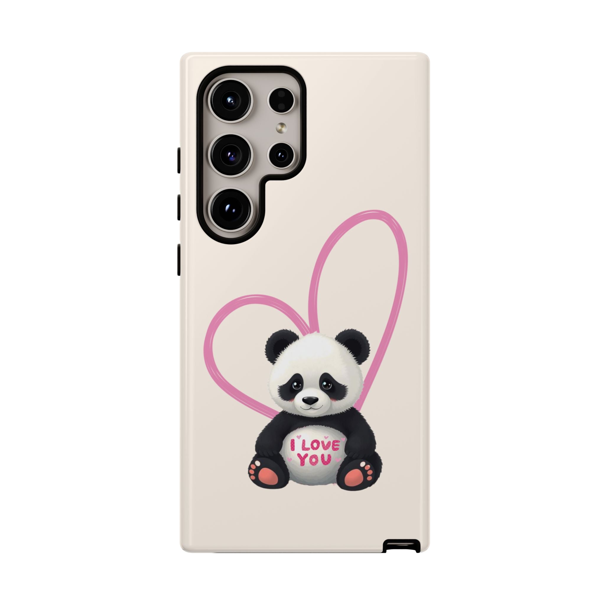 Adorable Panda Love Phone Case – Samsung Galaxy S20-S26