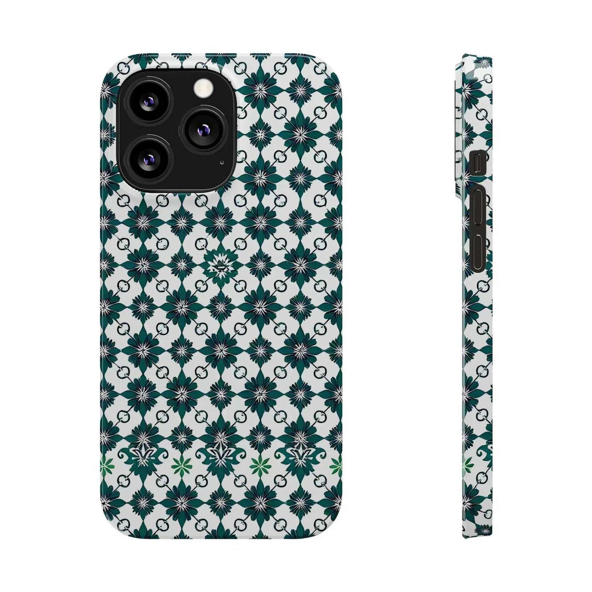 Elegant Geometric Pattern Phone Case for iPhone 11-17 - KARARMDESIGN