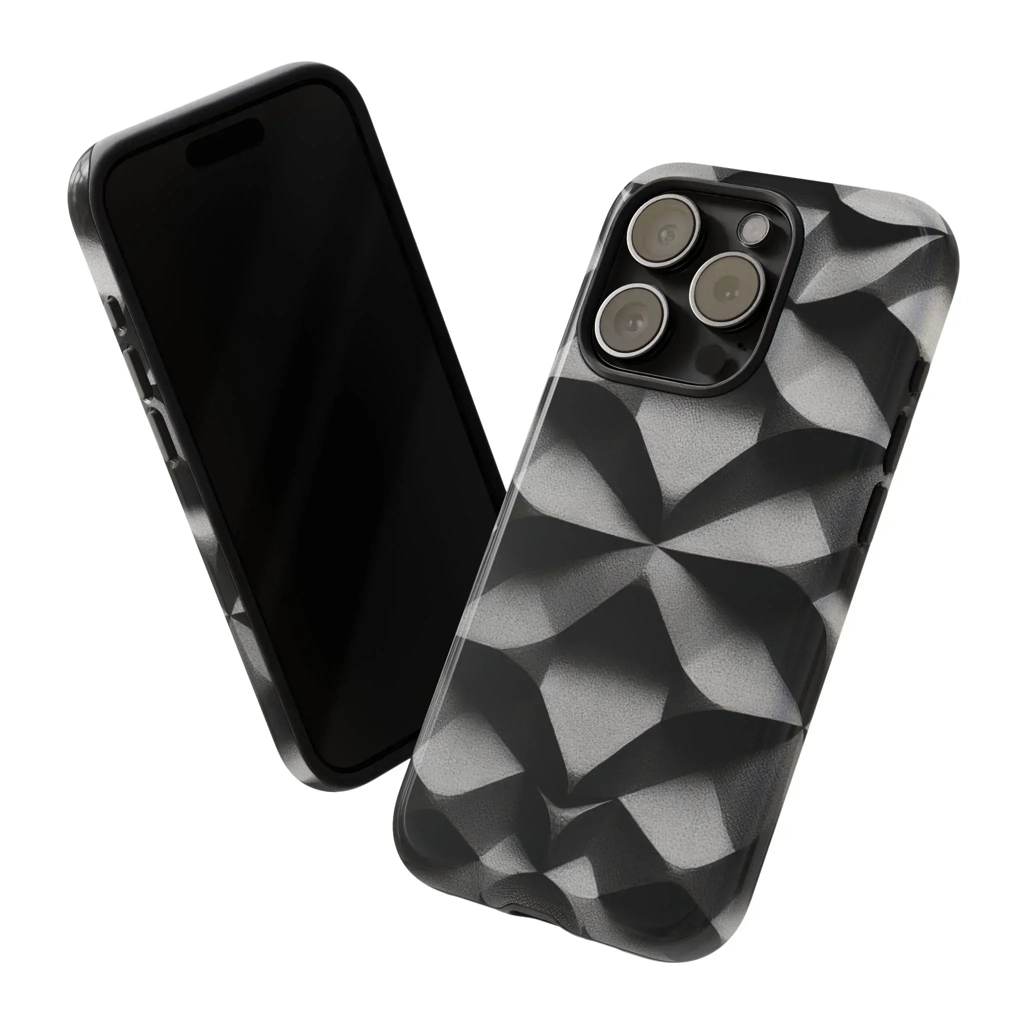 3D Geometric Phone Case for iPhone 8–17 - KARARMDESIGN