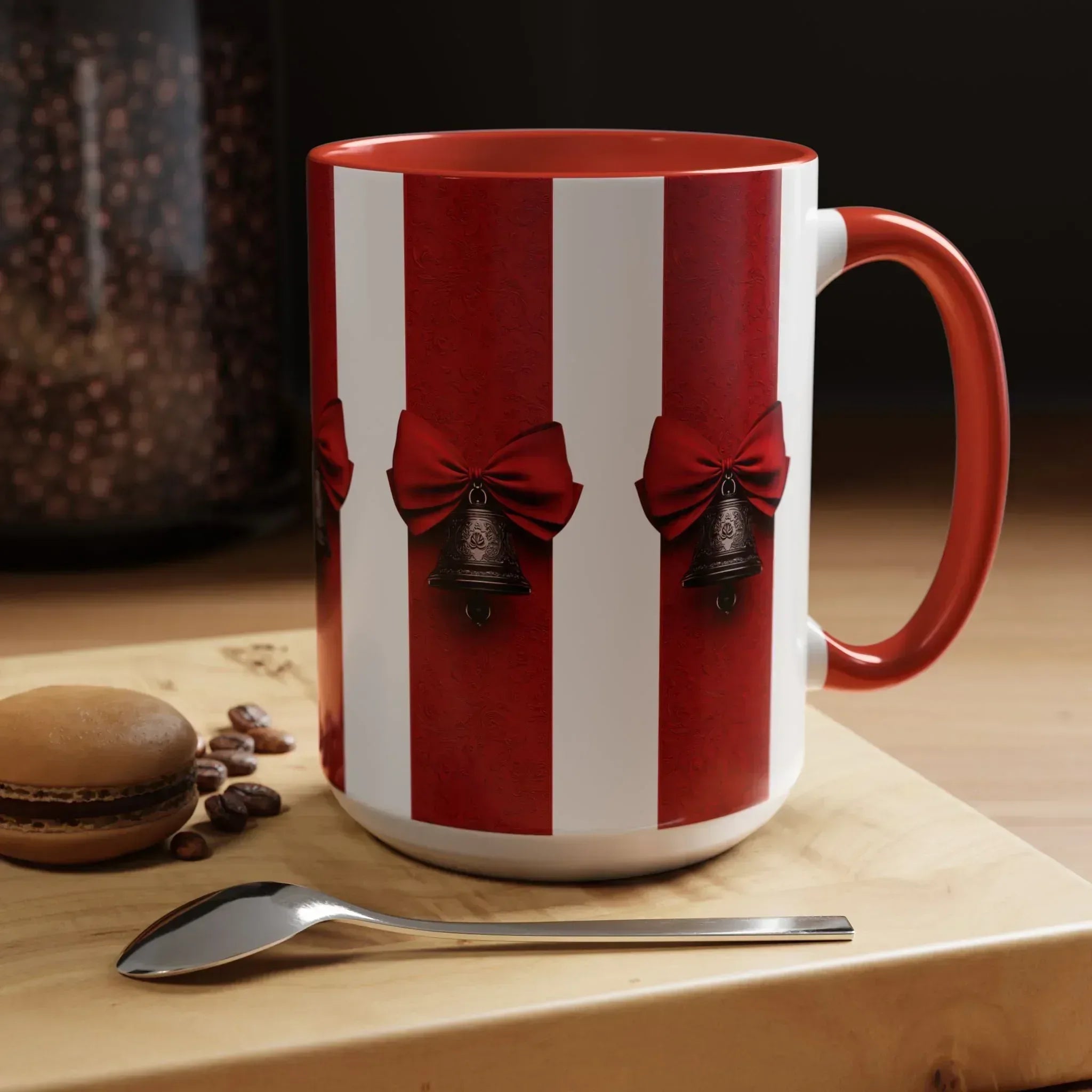 Holiday Bells Mug - Accent Coffee Mug (11, 15oz) - KARARMDESIGN