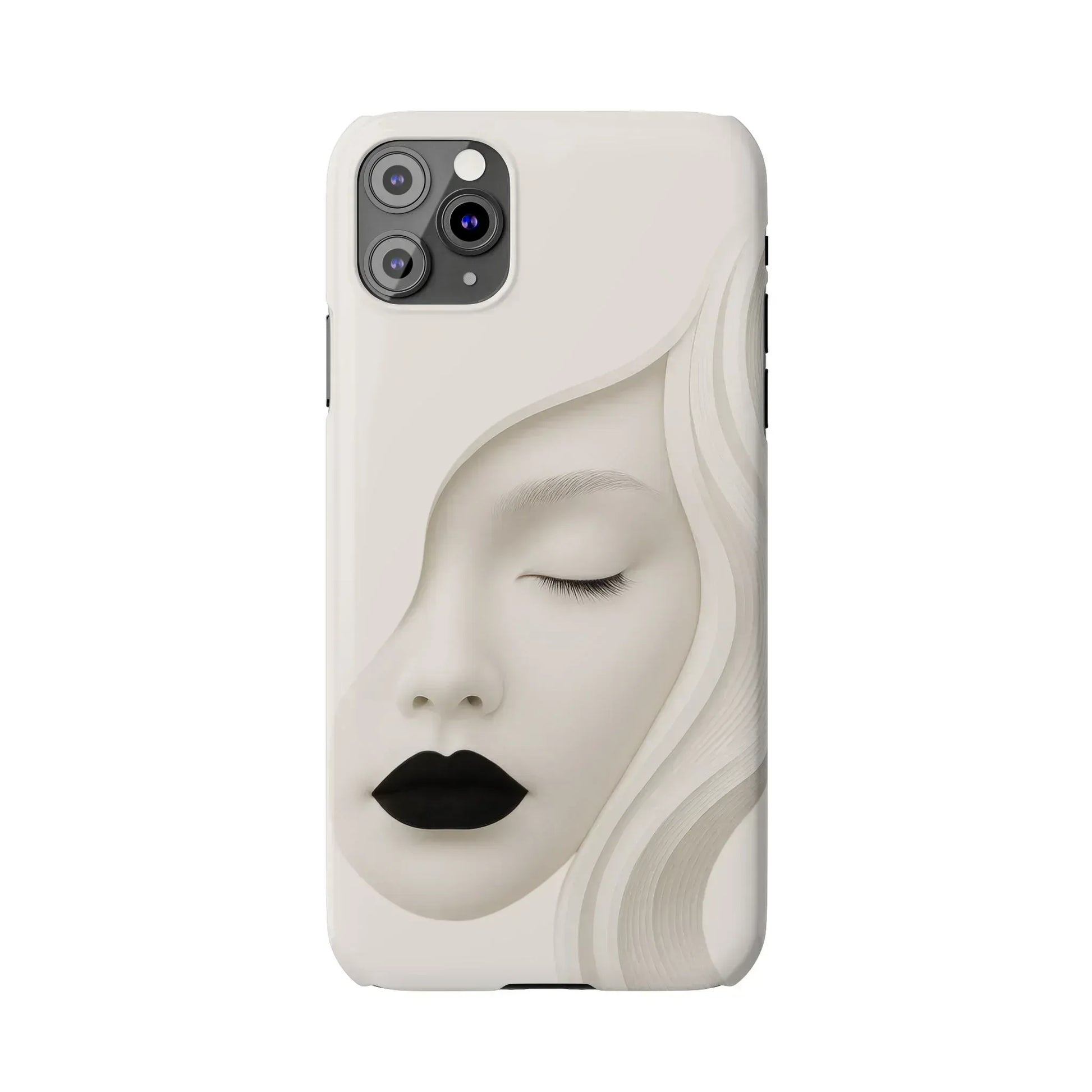 Minimalist Face Phone Case for iPhone 11-17 - KARARMDESIGN