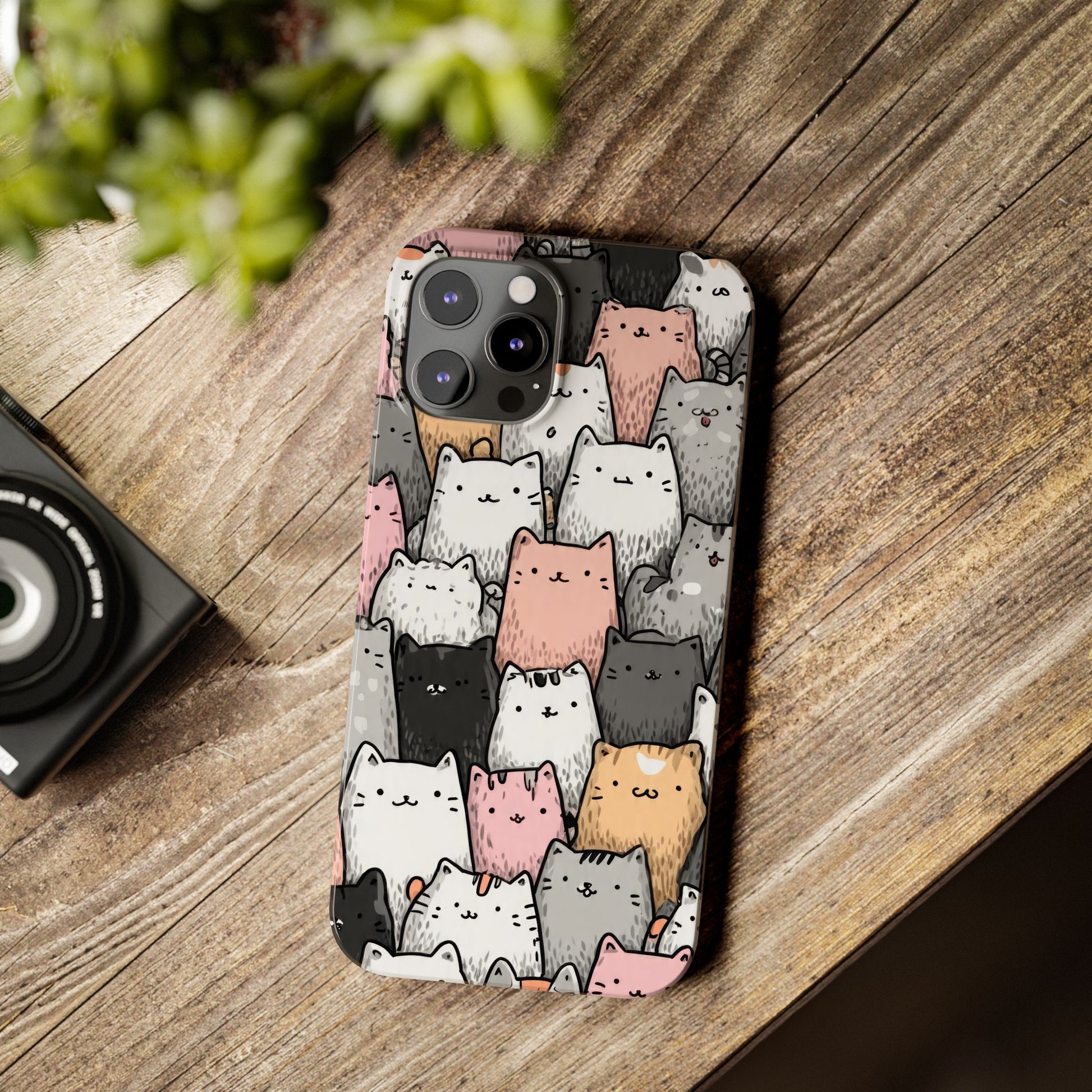 Cat Carnival Phone Case for iPhone 11-17 Models - KARARMDESIGN