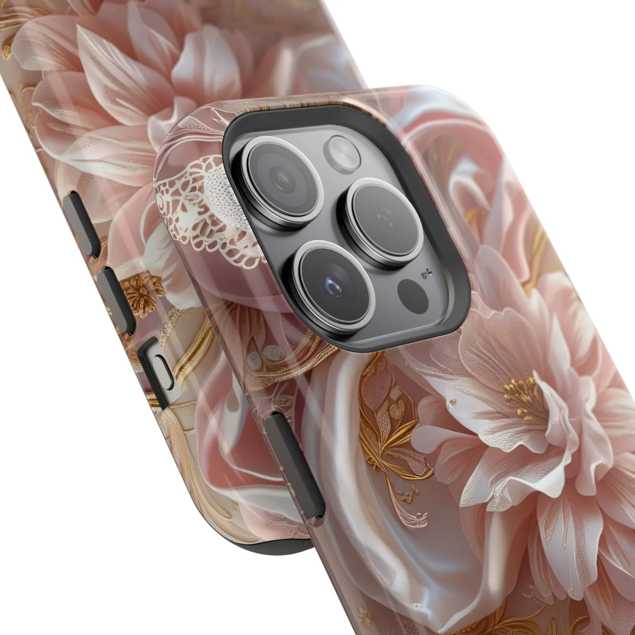 Elegant Floral Phone Case for iPhone 11-17 and Samsung Galaxy S21-S22 - KARARMDESIGN