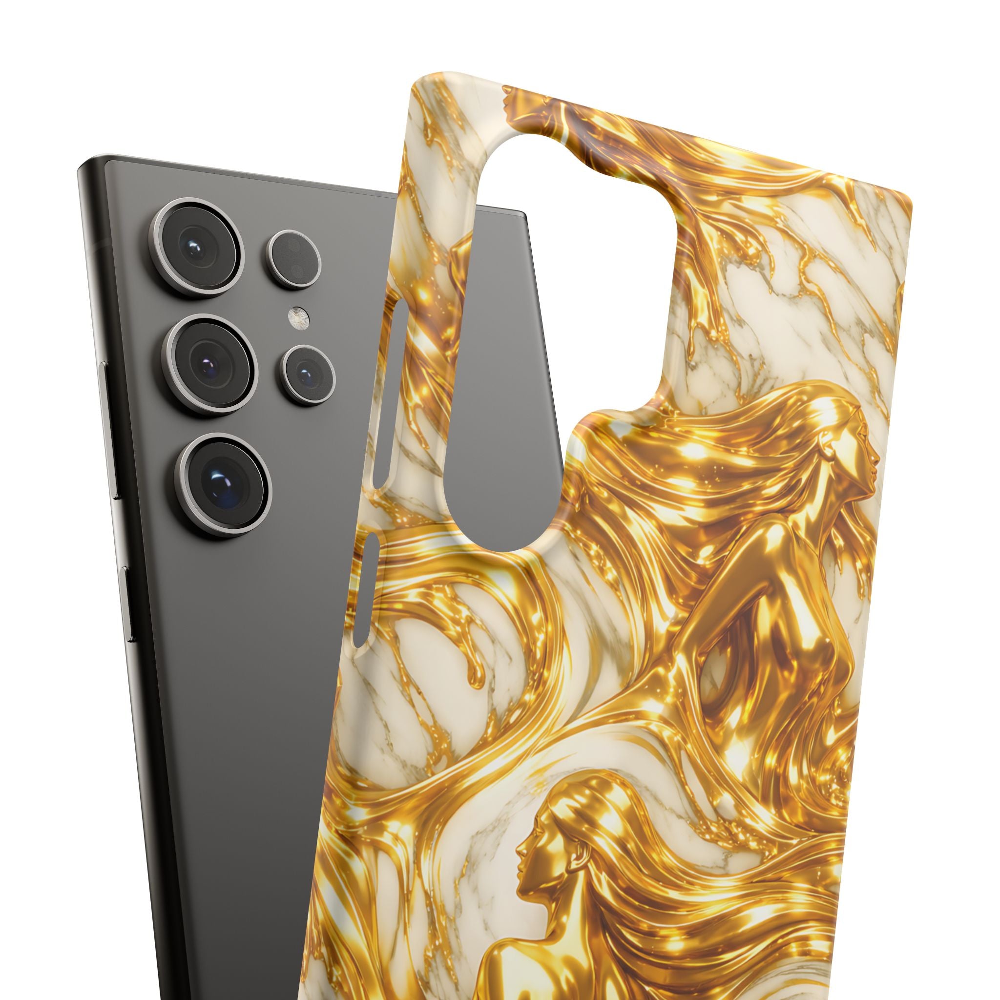 Divine Gold Woman Snap Phone Case for iPhone & Galaxy