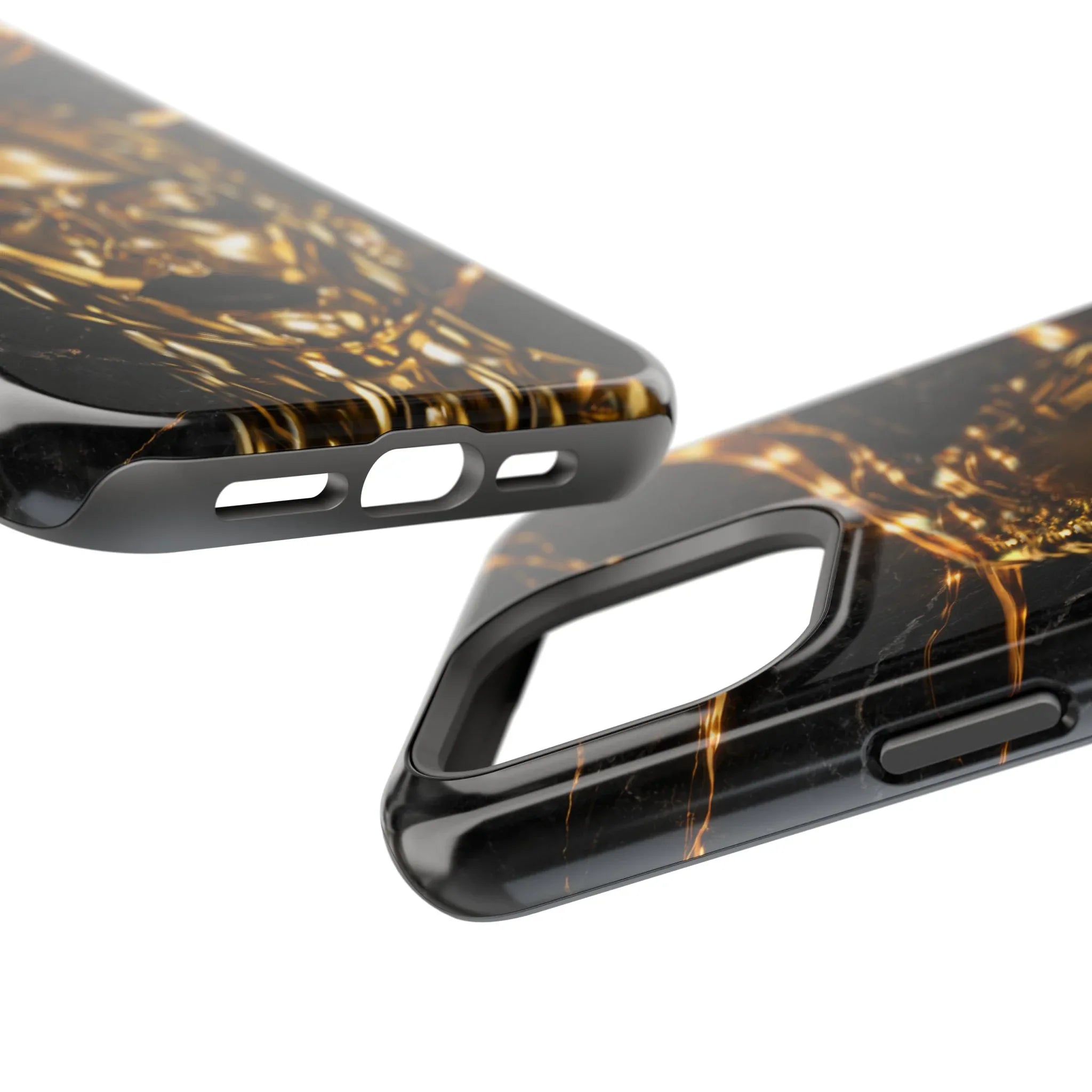 Luxury Gold Portrait Phone Case for iPhone 11-17 and Galaxy S21-S25 - KARARMDESIGN