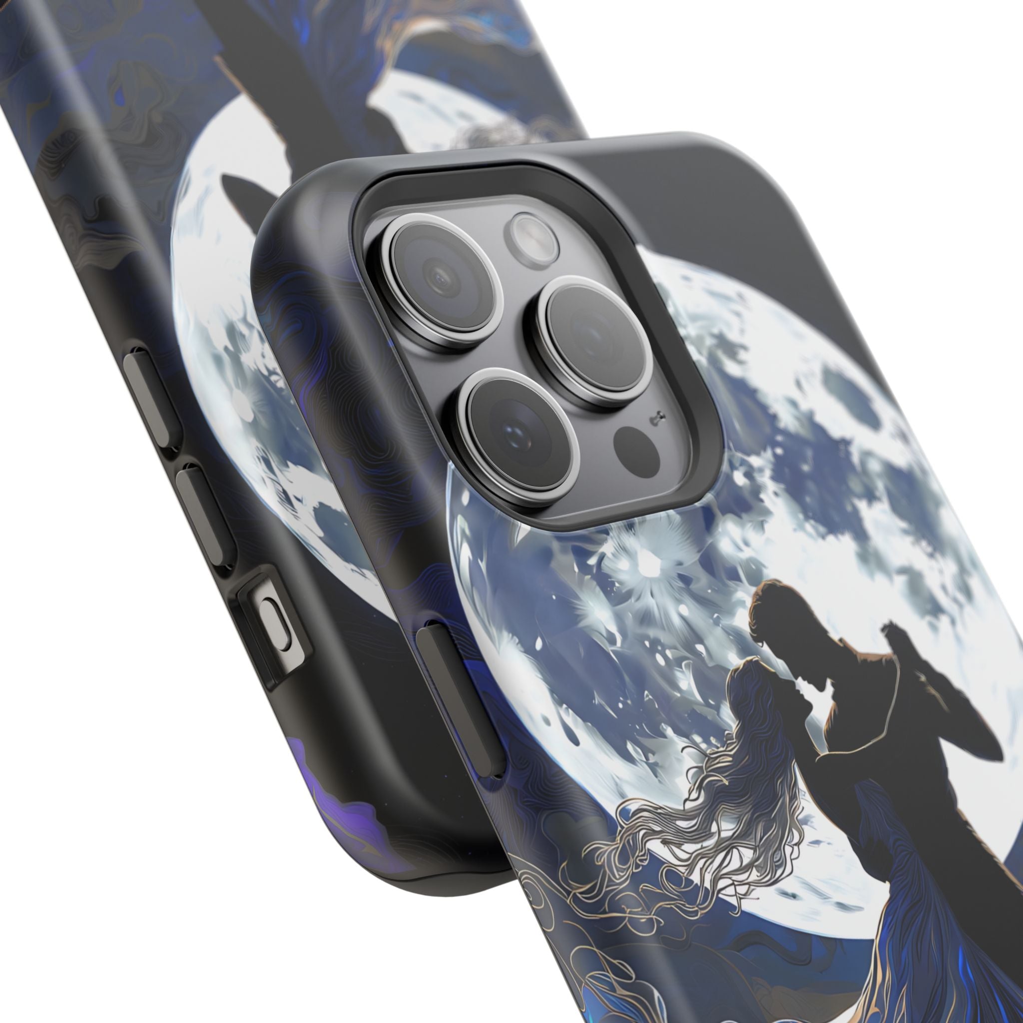 Romantic Moonlight Dance Magnetic Phone Case – iPhone 15–17 & Samsung Galaxy S26