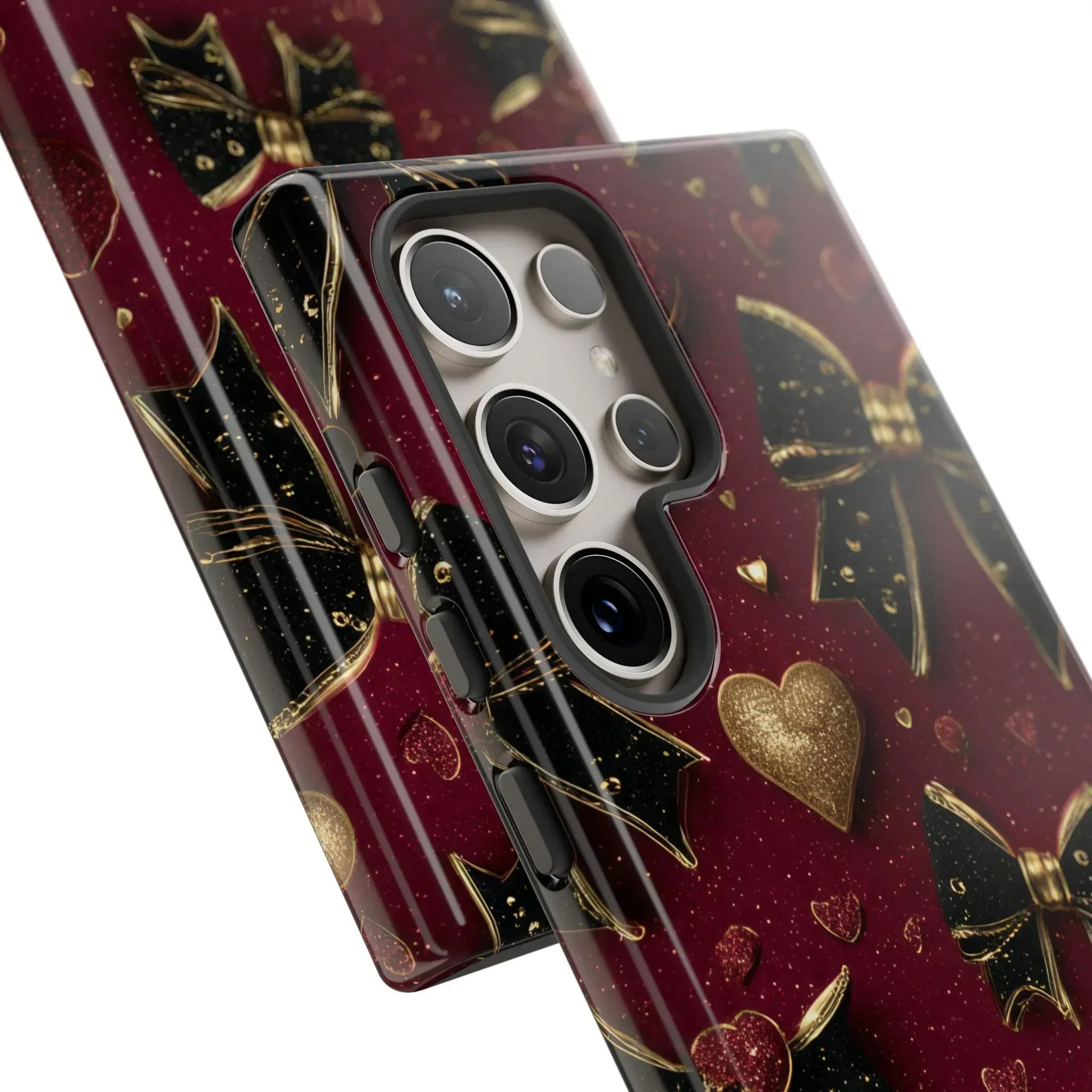 Velvet Valentine Charm Phone Case for iPhone 11-17 and Galaxy S10-S25 - KARARMDESIGN