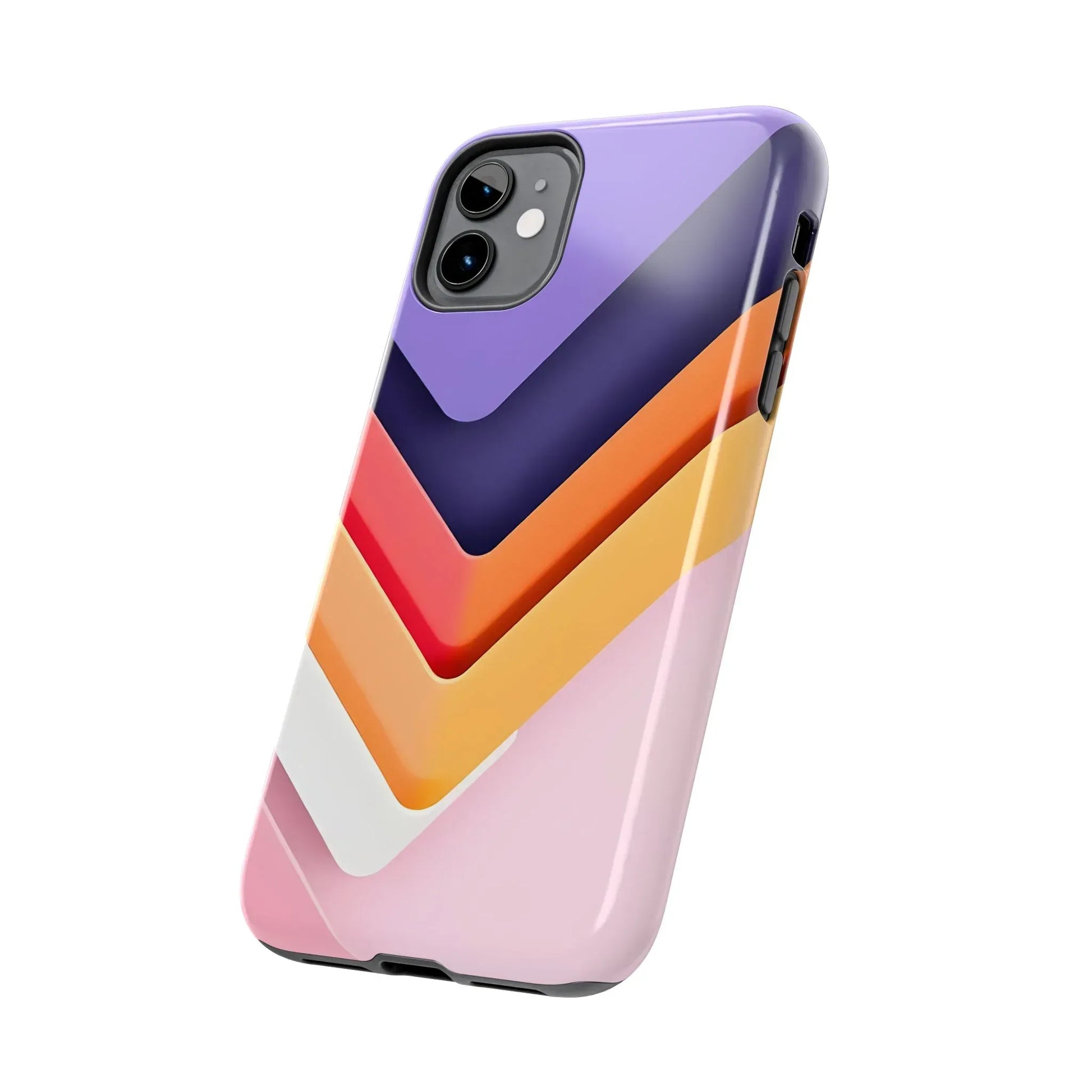 Vibrant Geometric Chevron Phone Case for iPhone and Galaxy - KARARMDESIGN