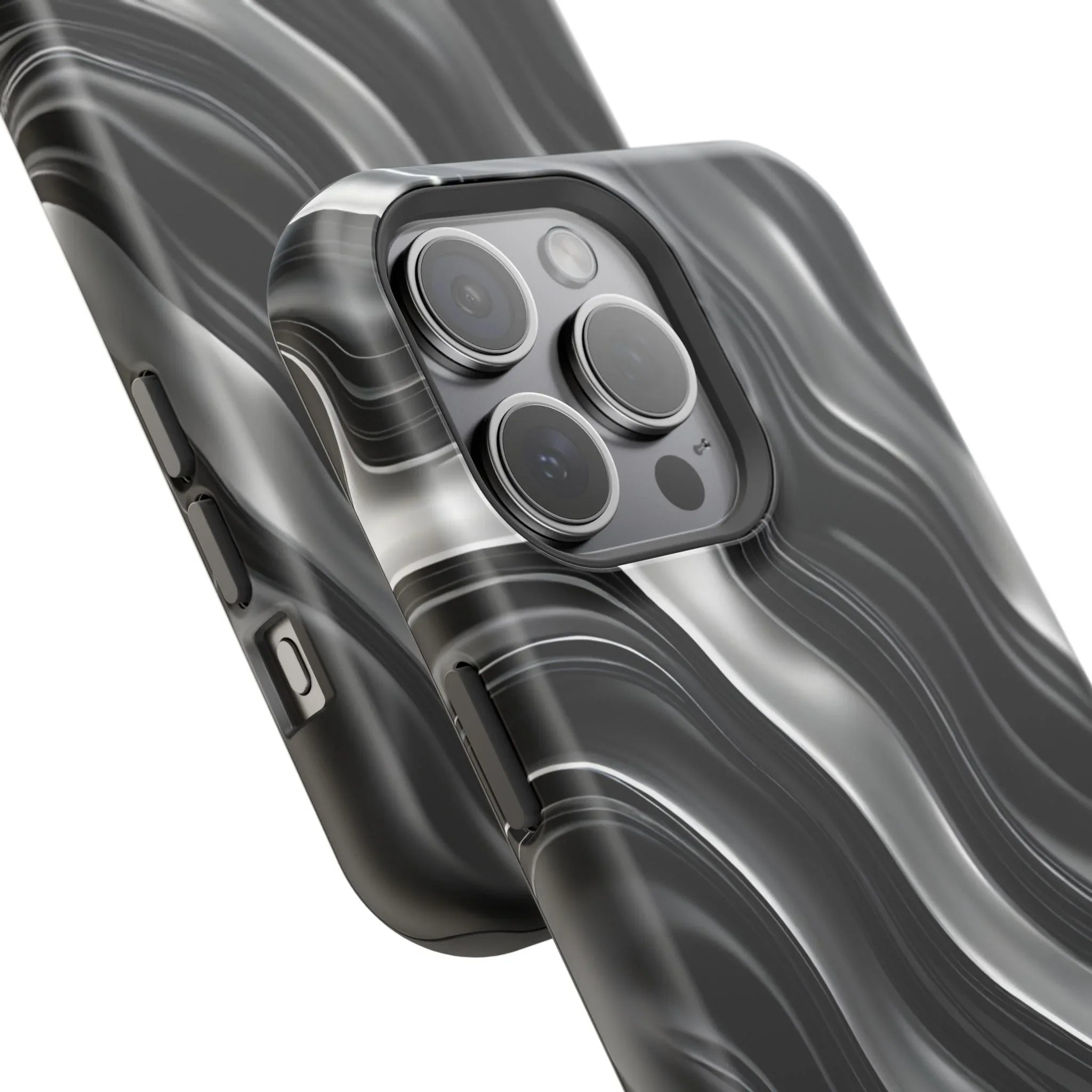 Wavy Illusion Marble Phone Case for iPhone 13-17 - KARARMDESIGN