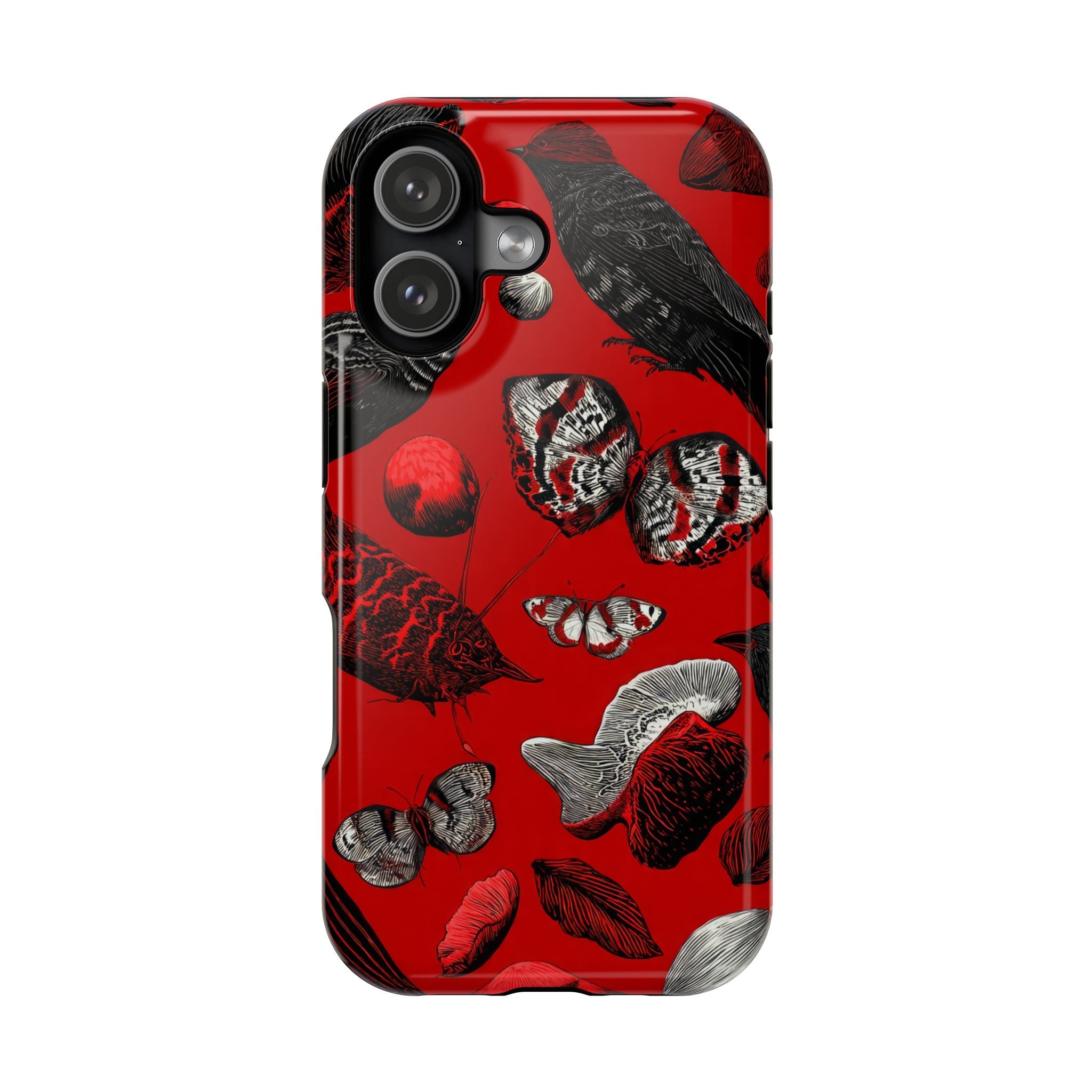 Crimson Wilderness Phone Case for iPhone 11-17