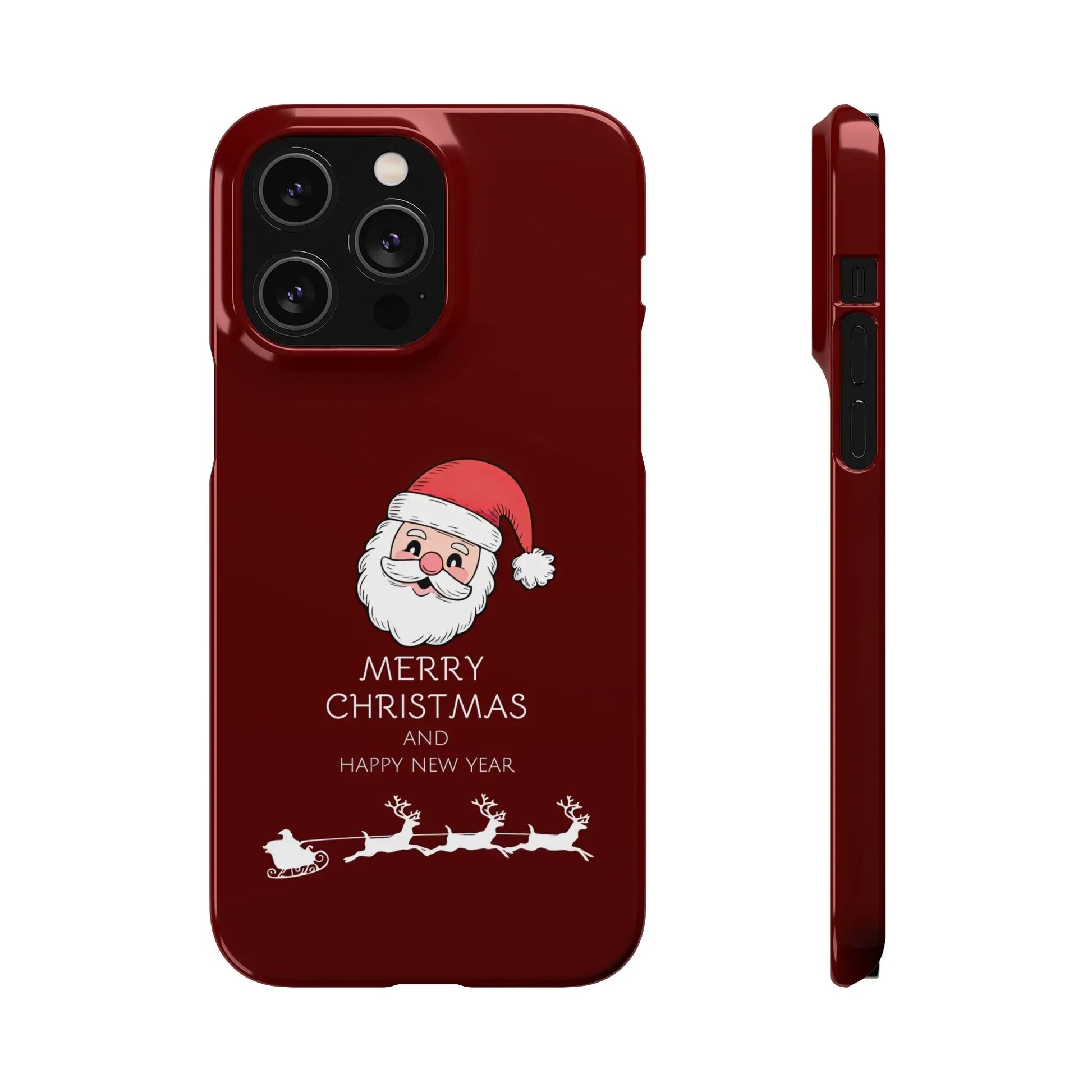 Crimson Claus Phone Case for iPhone 8-17 and Galaxy S20-S25 - KARARMDESIGN