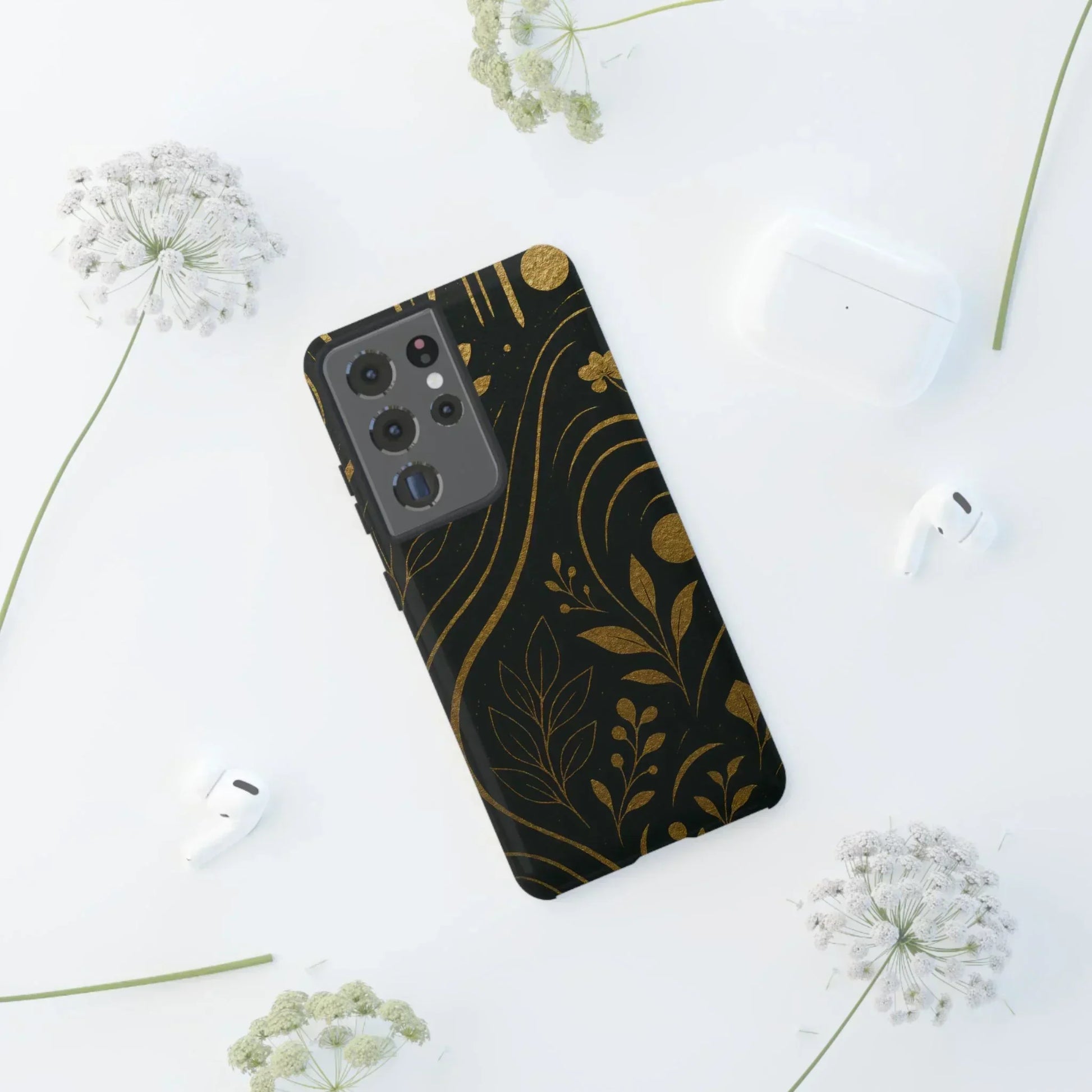 Foil Frenzy Abstract Gold Pattern Phone Case for Samsung Galaxy and Google Pixel - KarArmDesign