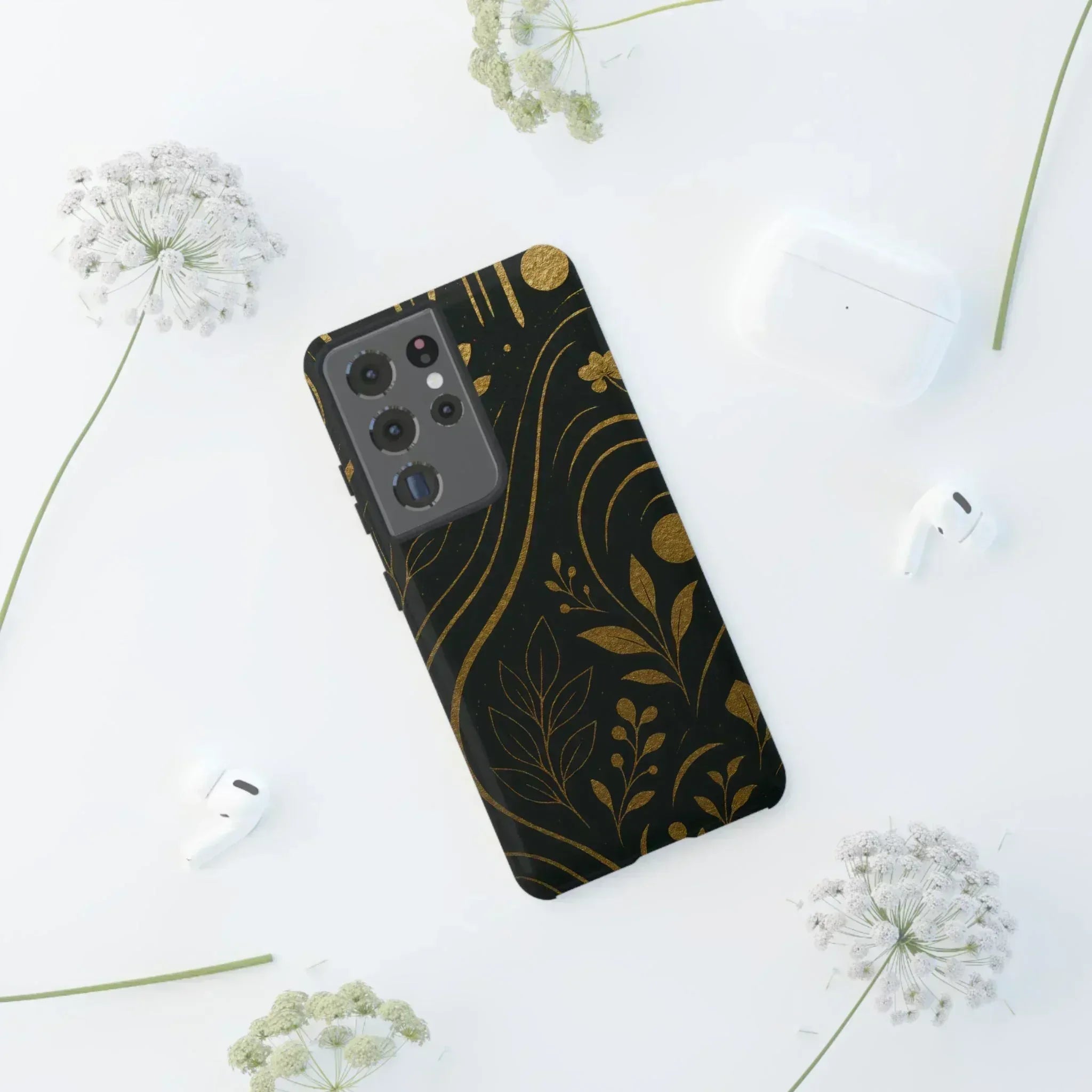 Gold Pattern Phone Case for Galaxy and Pixel - KARARMDESIGN