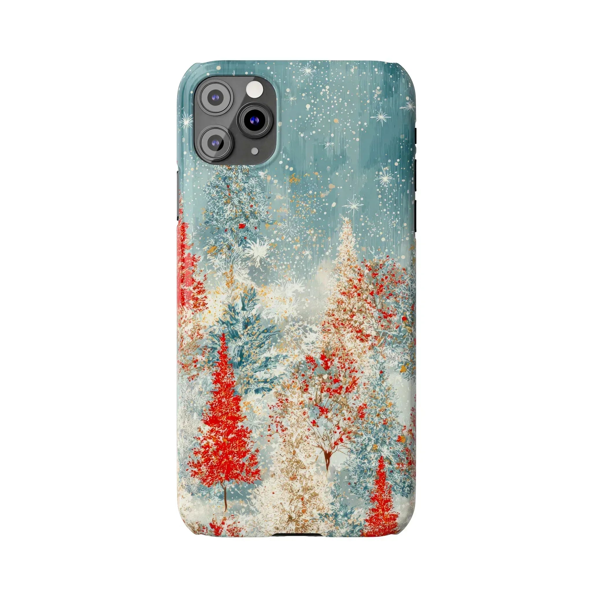 Snowy Forest Phone Case for iPhone 11-17 - KARARMDESIGN