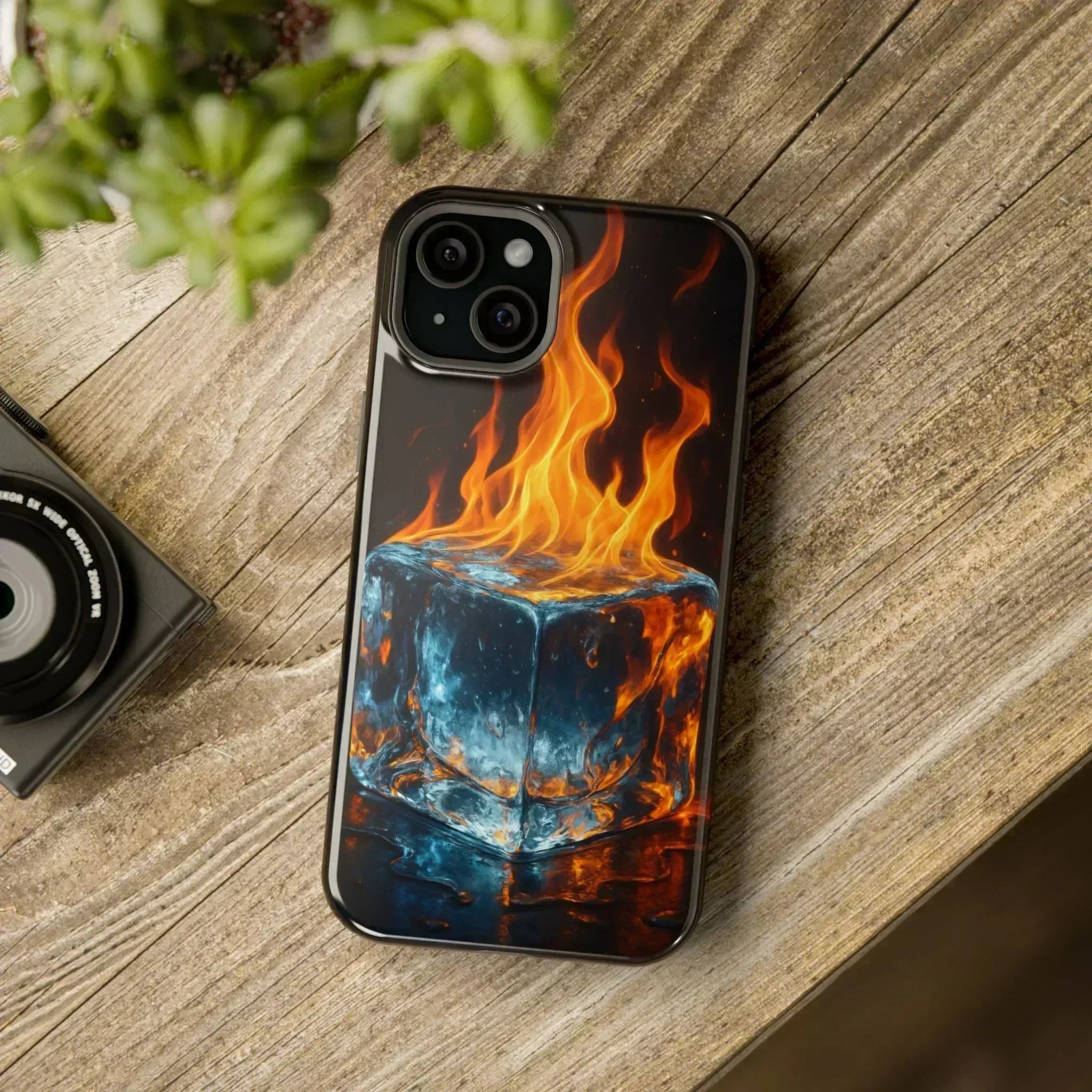 Flame Ice Phone Case for iPhone 12-16 and Galaxy S21-S22 - KARARMDESIGN