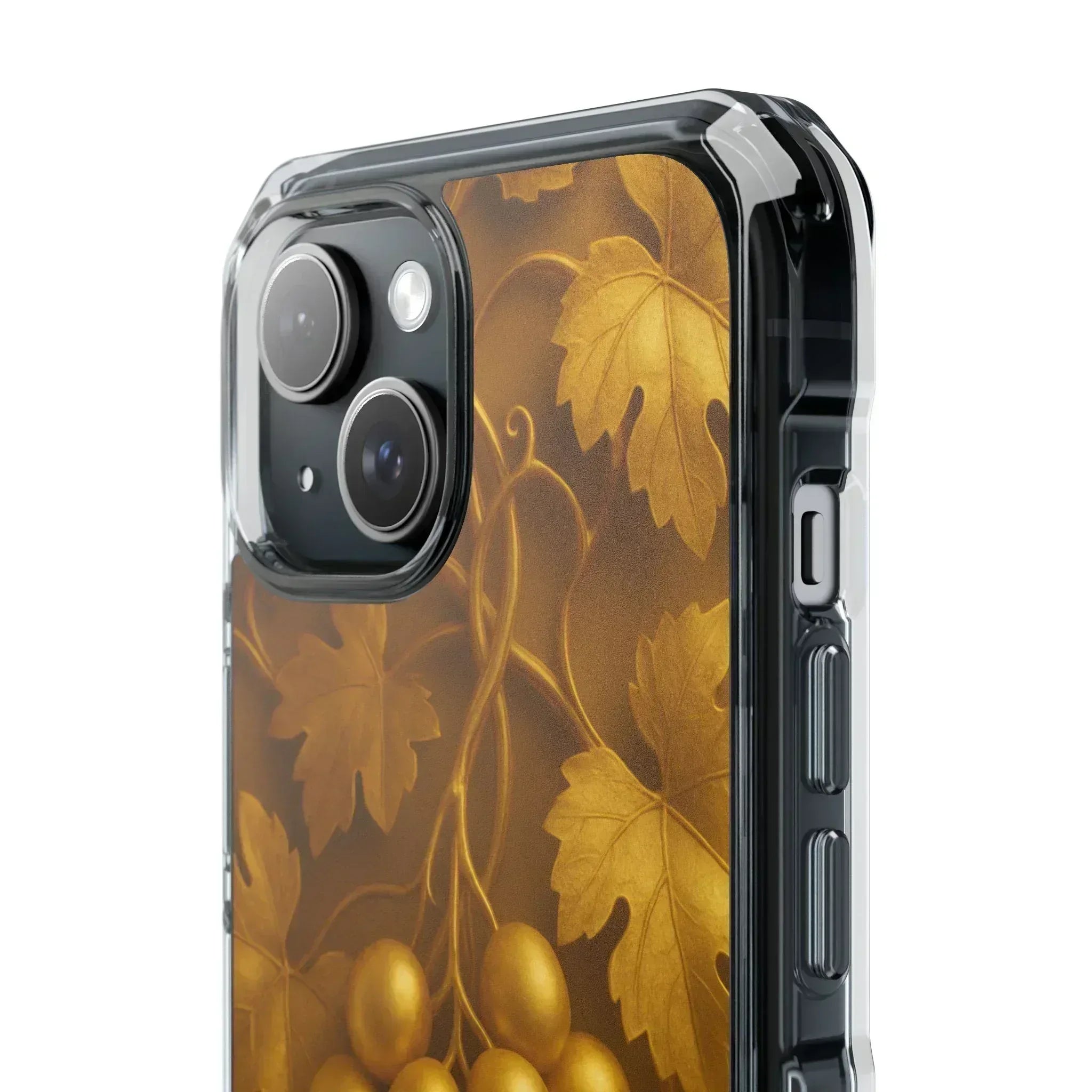 Golden Grapes Phone Case for iPhone 14–16 - KARARMDESIGN