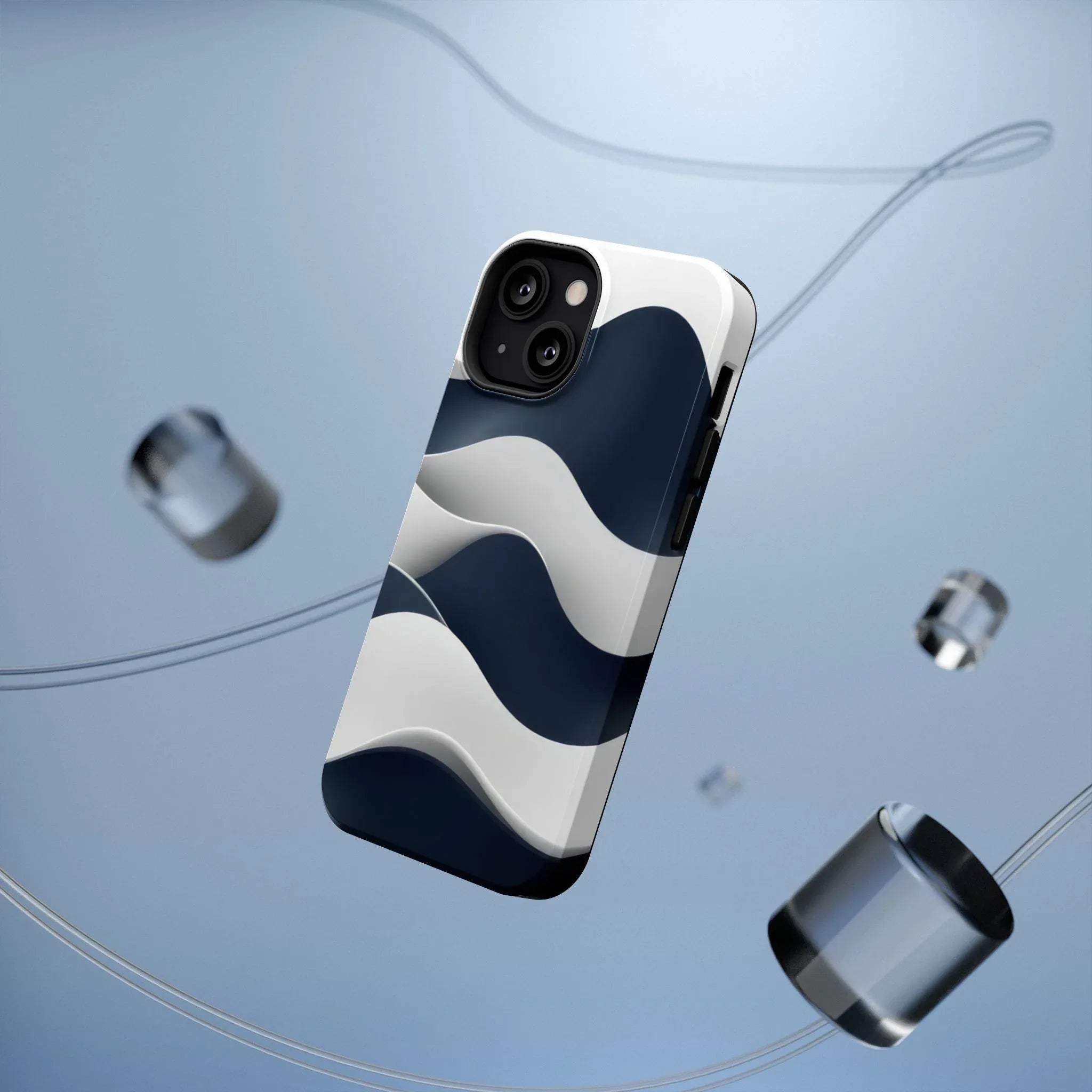 Ocean Flow Phone Case for iPhone 11-17 and Galaxy S21-S22 - KARARMDESIGN