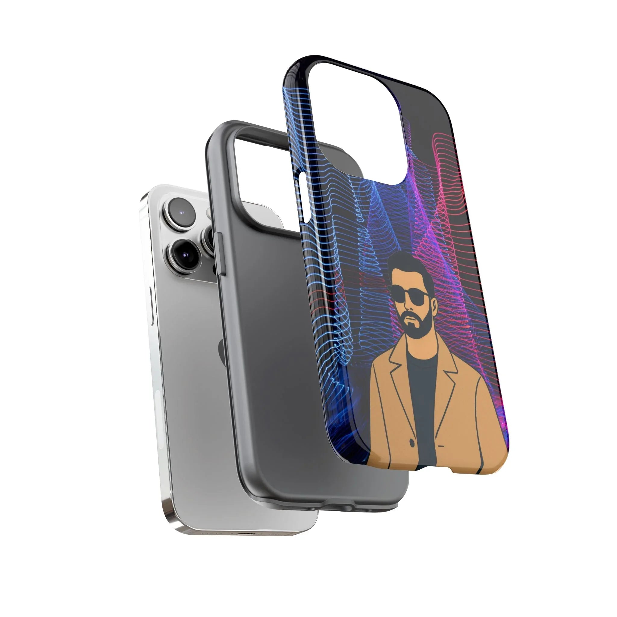 Bearded Style Phone Case for iPhone 11-17 and Galaxy S20-S25 - KARARMDESIGN