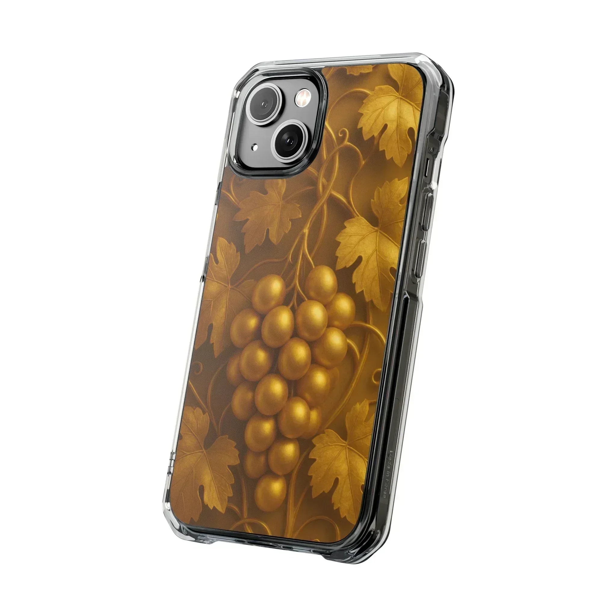 Golden Grapes Phone Case for iPhone 14–16 - KARARMDESIGN