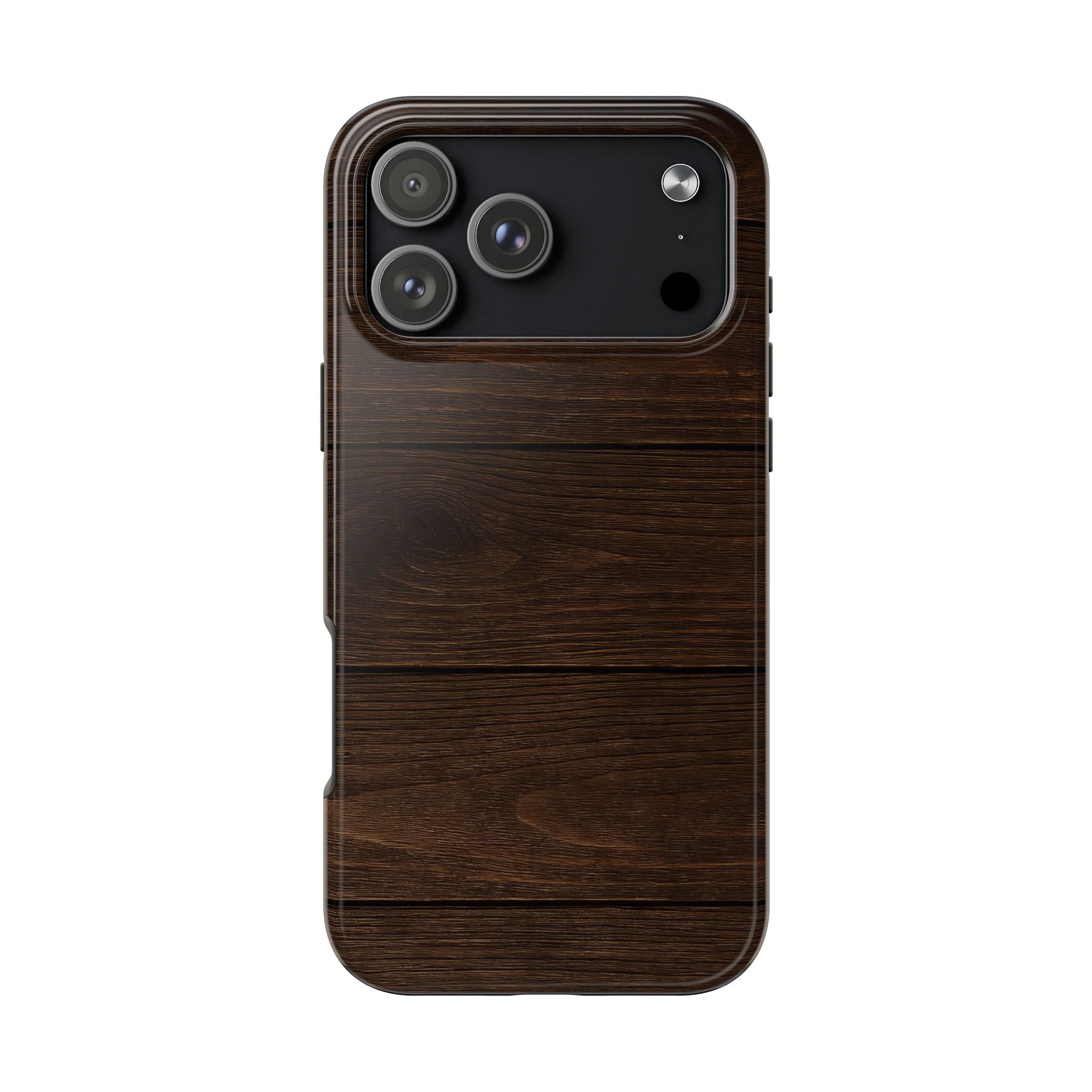 Dark Wood Grain Tough Case for iPhone & Samsung Galaxy