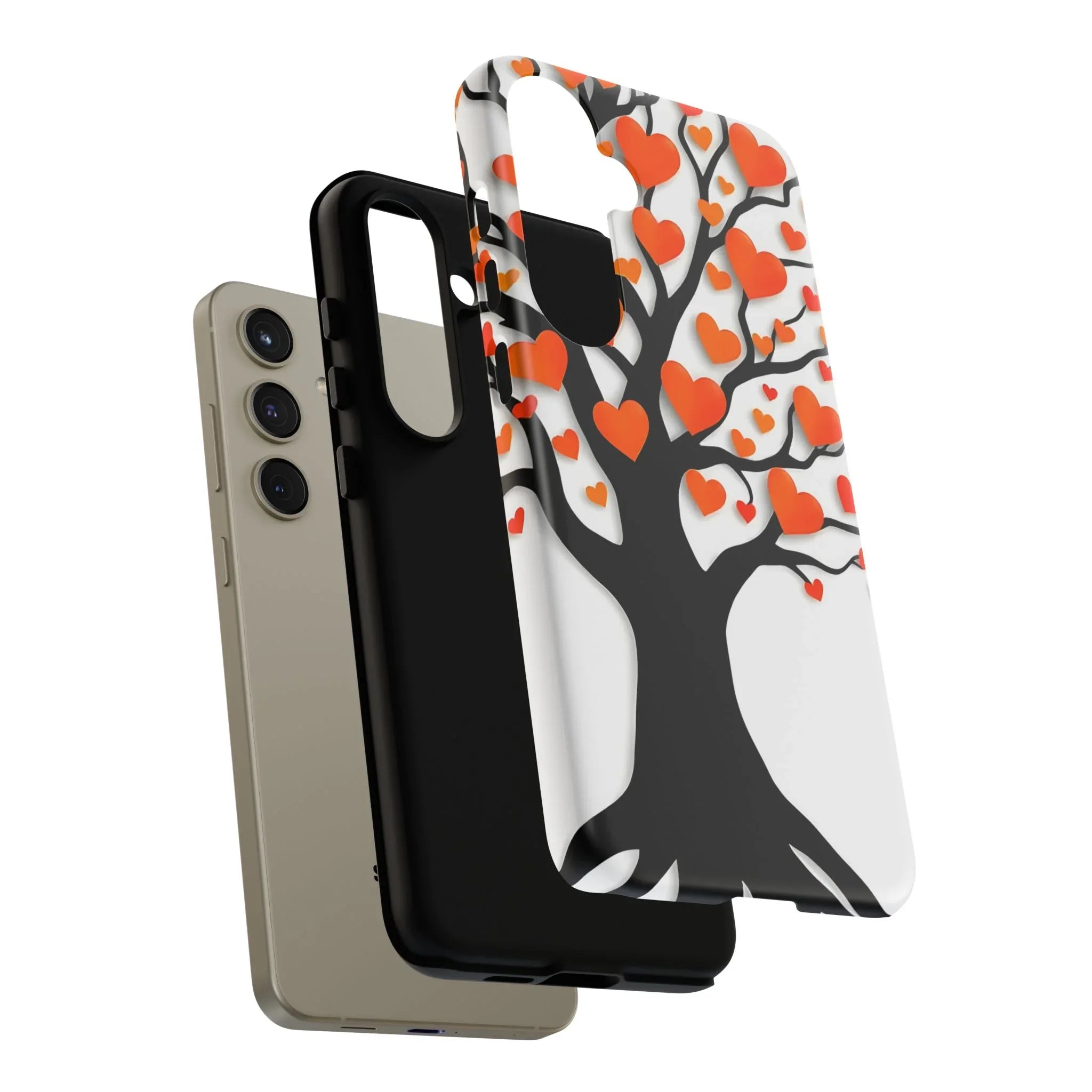 Heart Design Phone Case for iPhone 11–17 and Galaxy S20–S25 - KARARMDESIGN