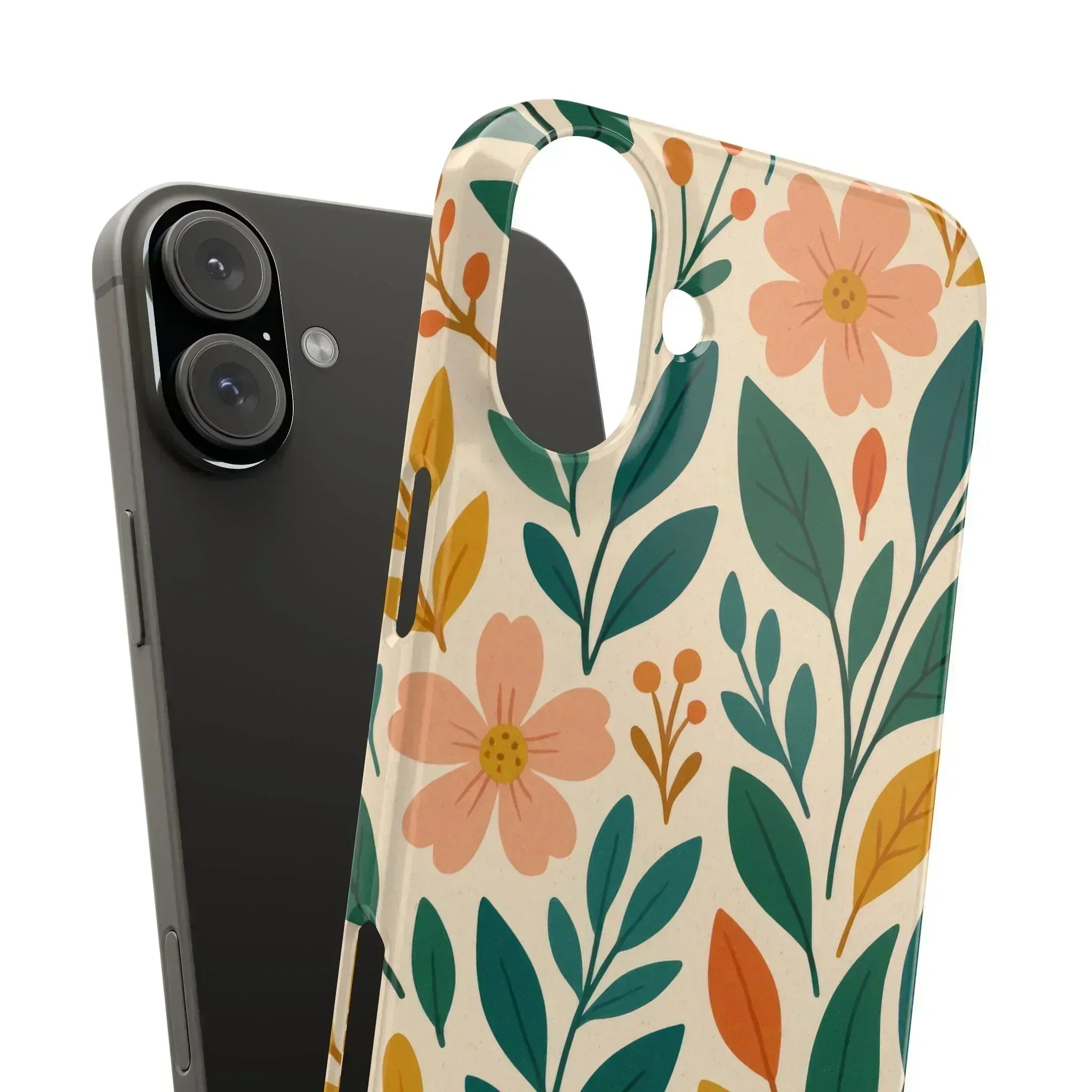 Floral Harmony Phone Case for iPhone 11-16 - KARARMDESIGN