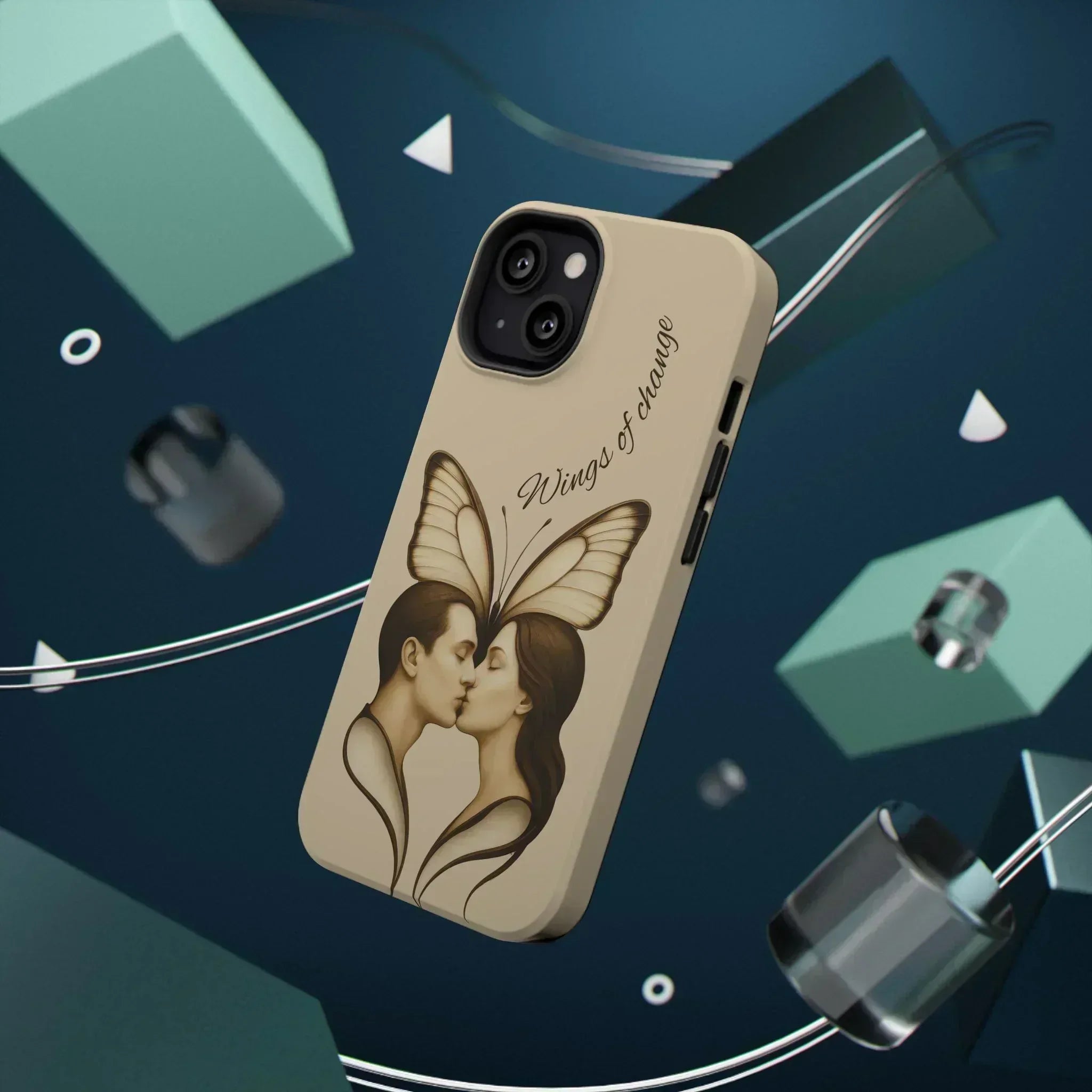 Romantic Butterfly Couple Phone Case for iPhone 12-16 and Galaxy S21-S22 - KARARMDESIGN