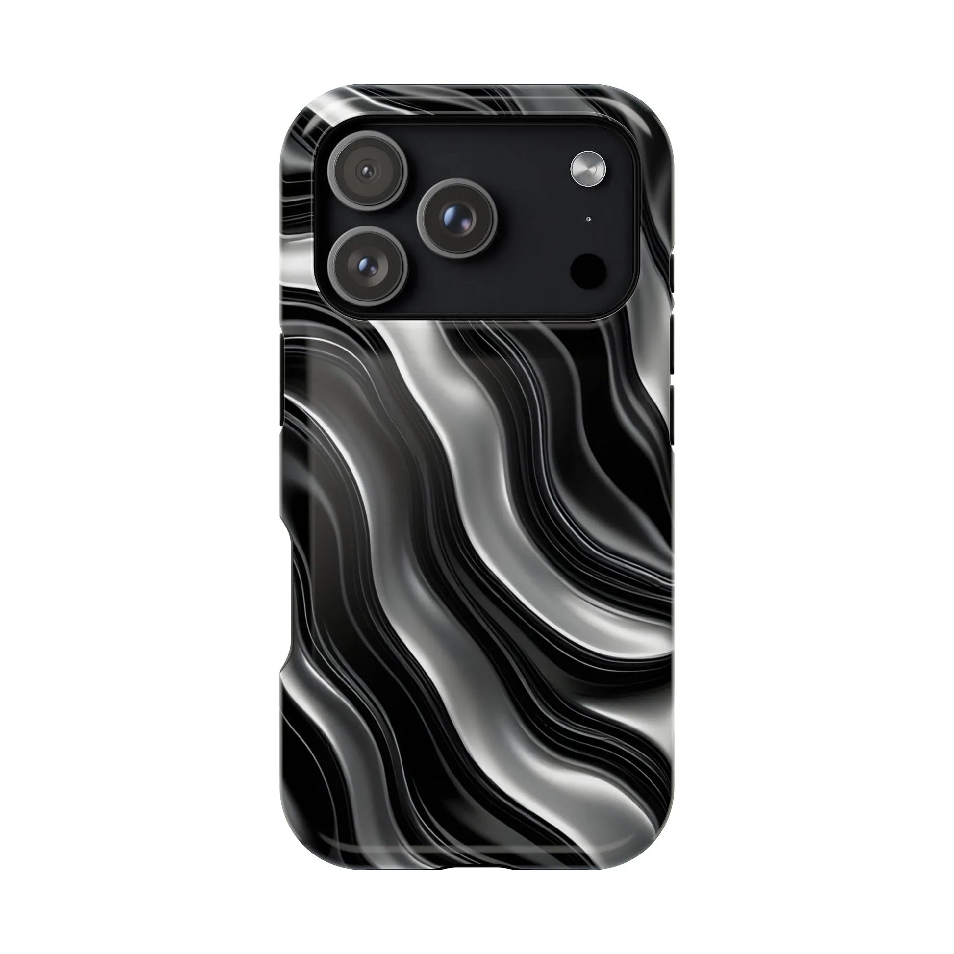 Wavy Illusion Marble Phone Case for iPhone 13-17 - KARARMDESIGN
