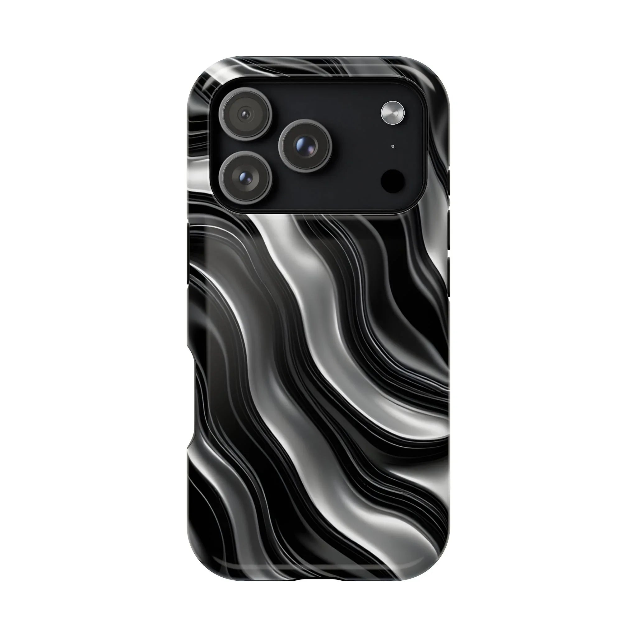 Wavy Illusion Marble Phone Case for iPhone 13-17 - KARARMDESIGN