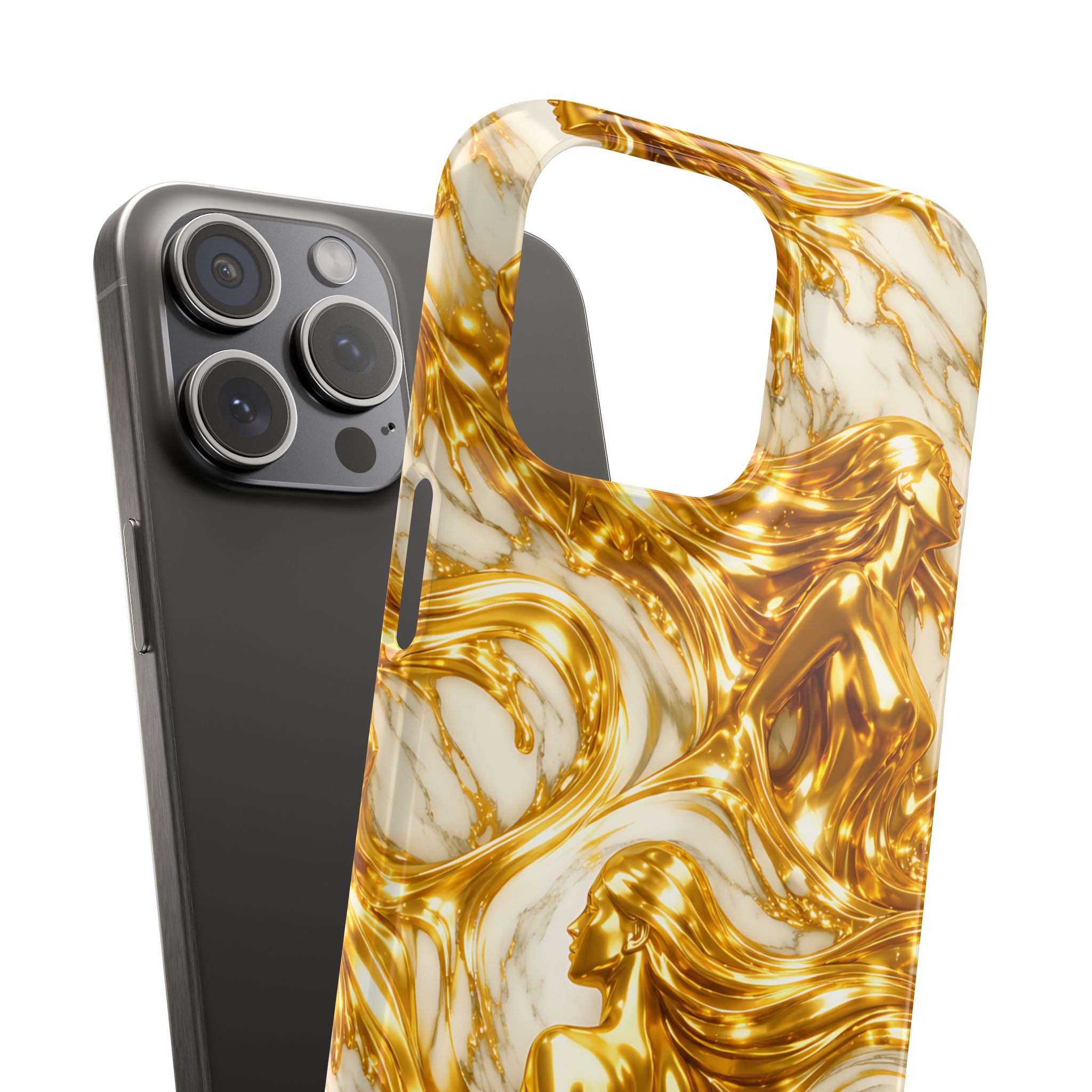 Divine Gold Woman Snap Phone Case for iPhone & Galaxy