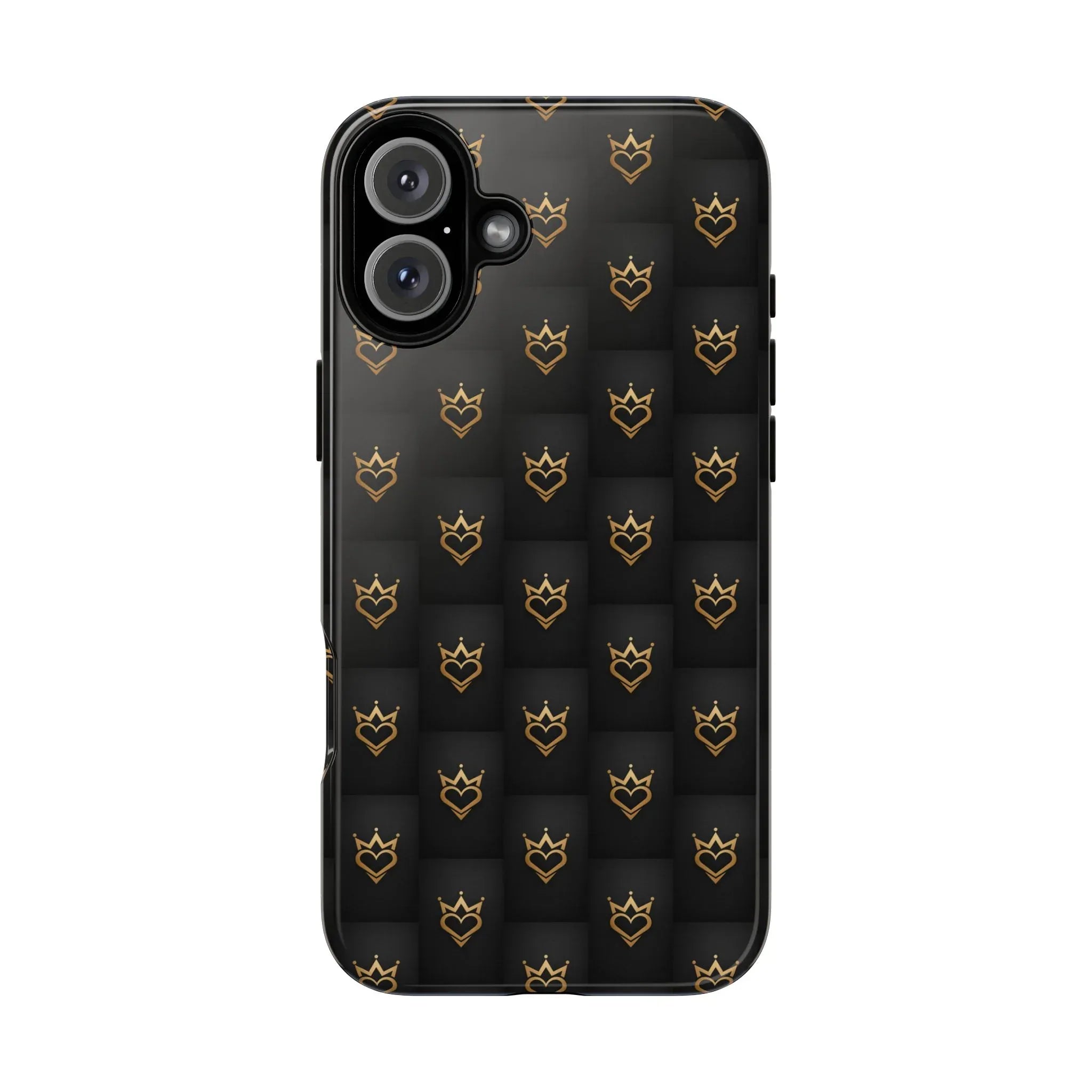 Crowned Heart Doodle Phone Case for iPhone 11-17 & Galaxy S10-S25 - KARARMDESIGN