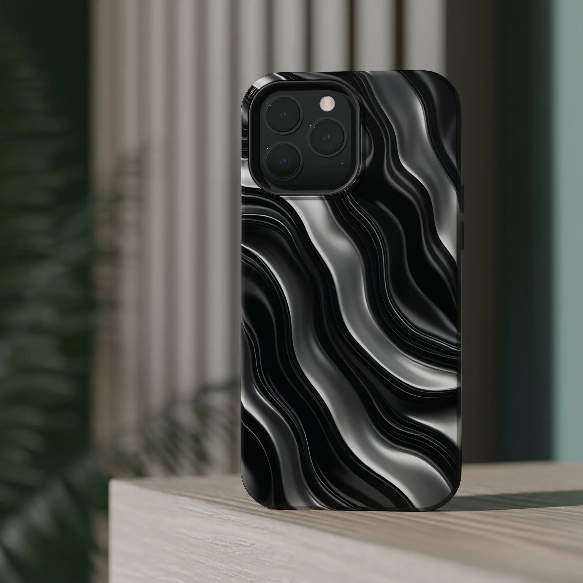 Wavy Illusion Marble Phone Case for iPhone 13-17 - KARARMDESIGN