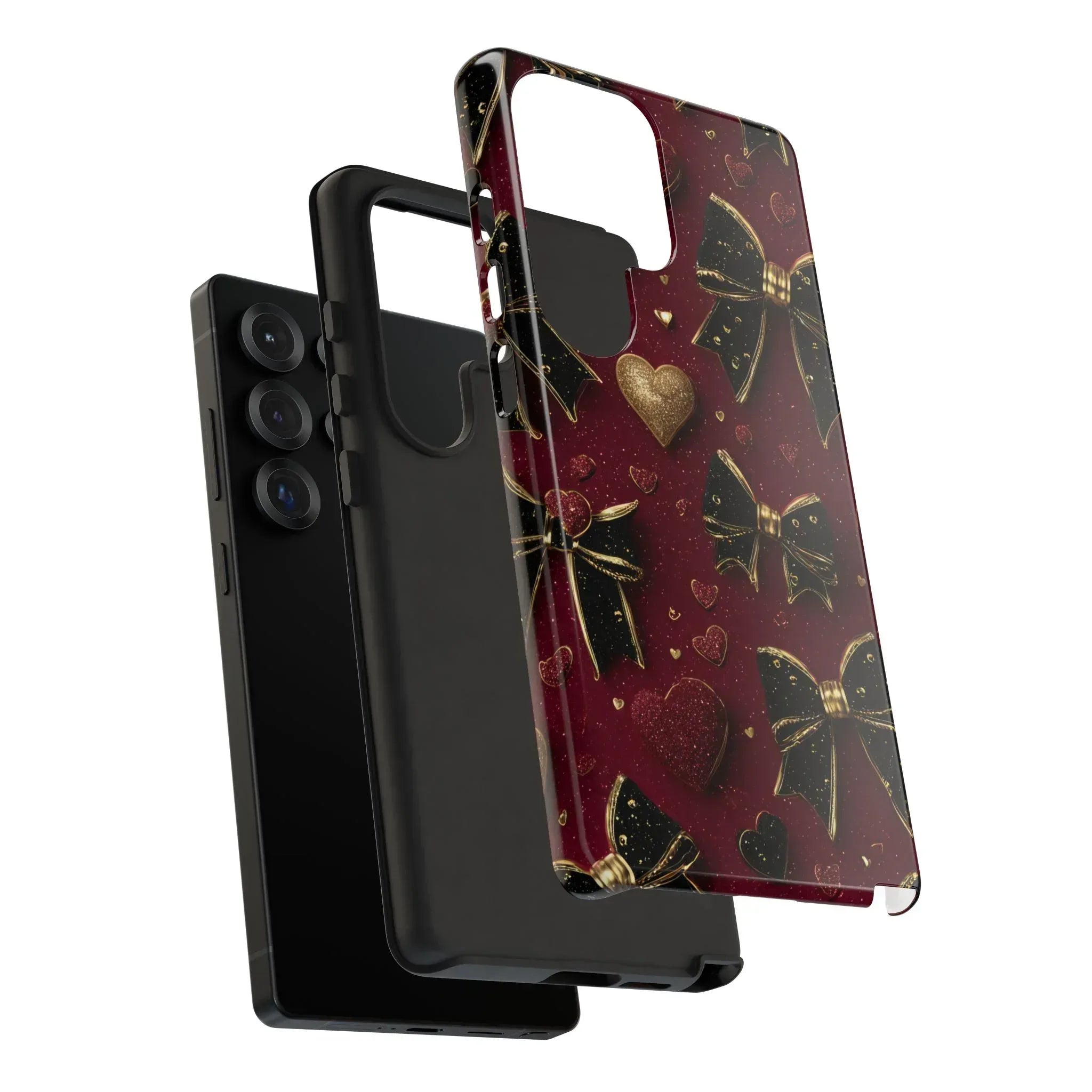 Velvet Valentine Charm Phone Case for iPhone 11-17 and Galaxy S10-S25 - KARARMDESIGN