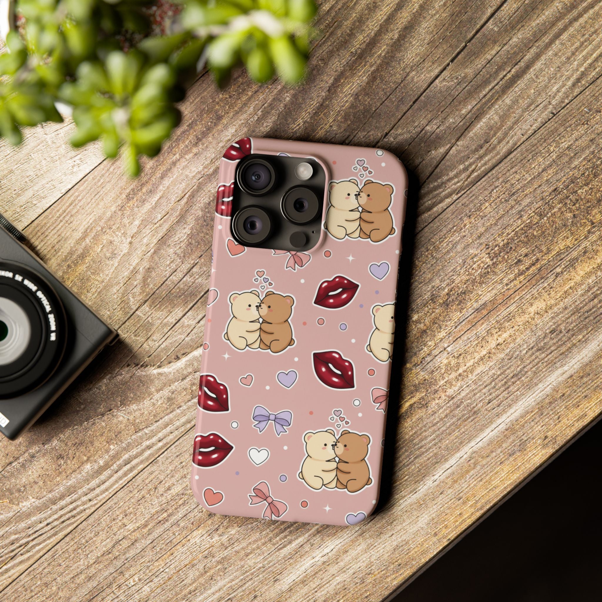 Bear Hug Bliss Phone Case for iPhone 11–17