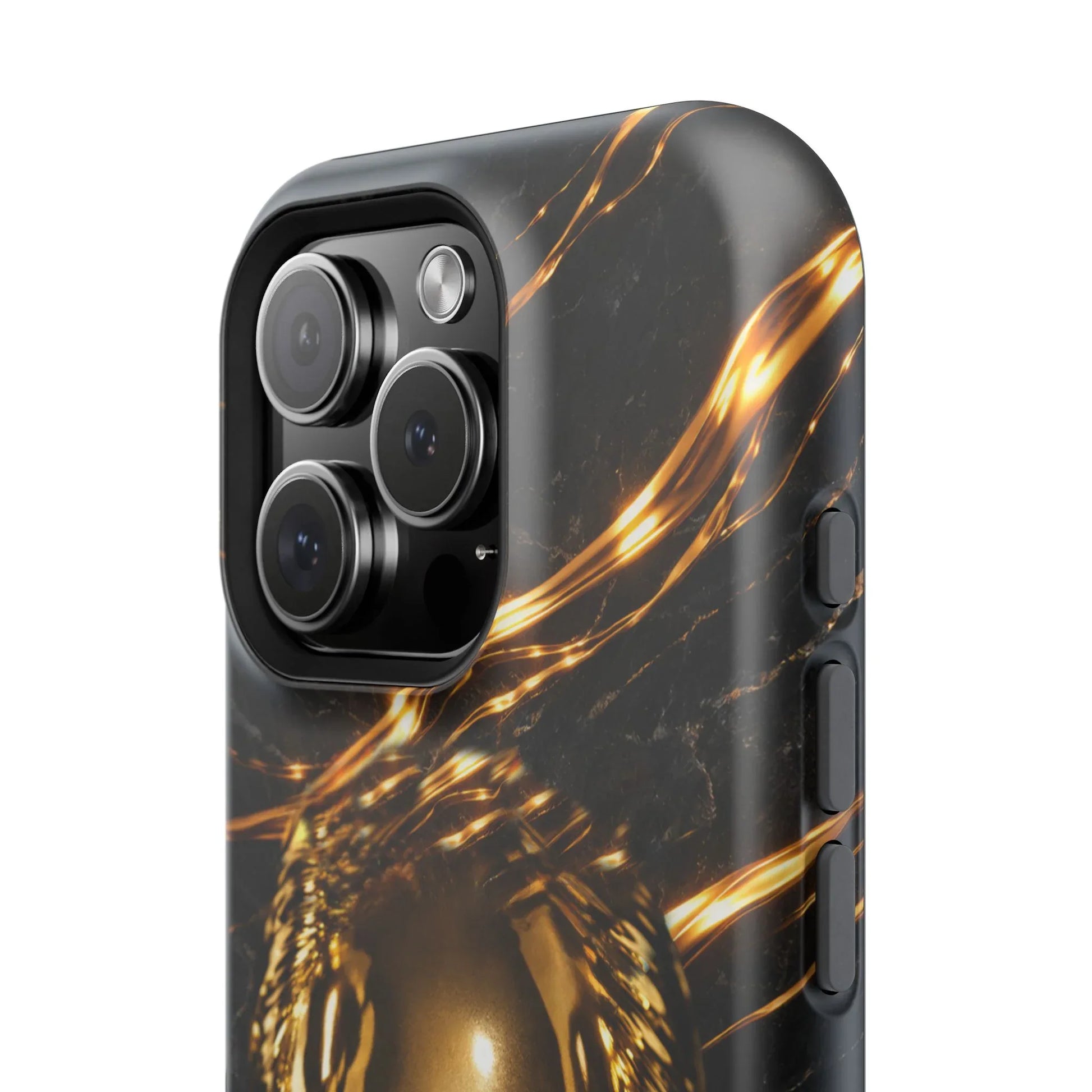 Luxury Gold Portrait Phone Case for iPhone 11-17 and Galaxy S21-S25 - KARARMDESIGN