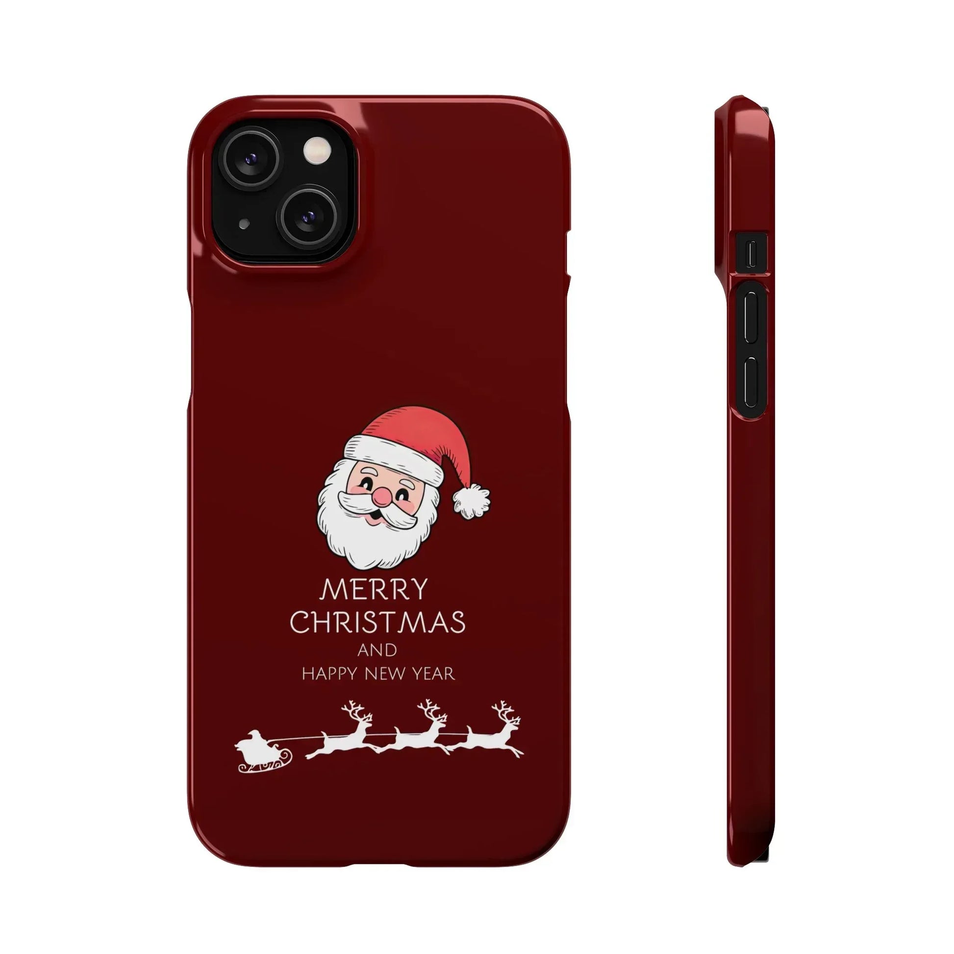 Crimson Claus Phone Case for iPhone 8-17 and Galaxy S20-S25 - KARARMDESIGN