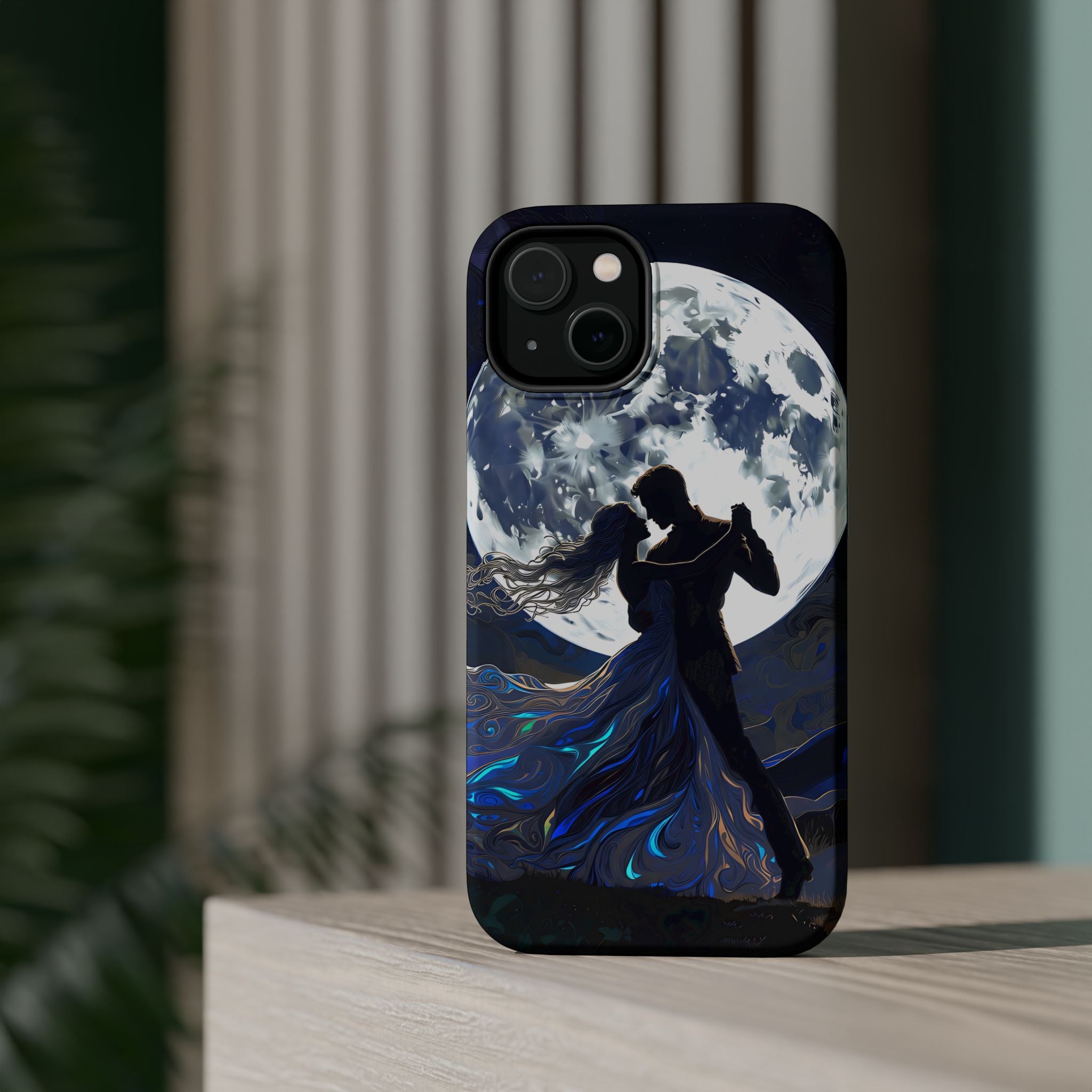 Romantic Moonlight Dance Magnetic Phone Case – iPhone 15–17 & Samsung Galaxy S26