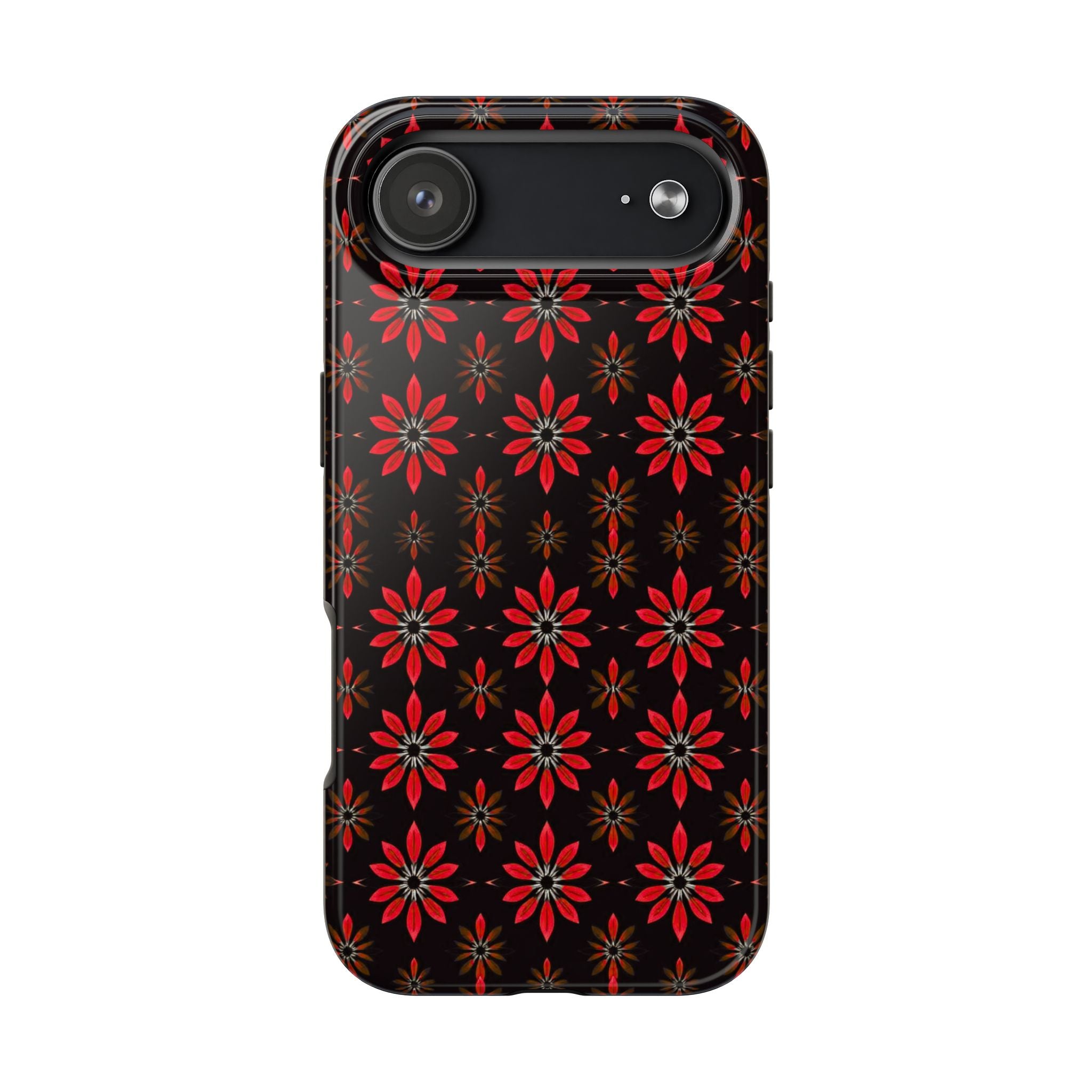 Symmetric Floral Phone Case for iPhone 11-17 and Galaxy S21-S25