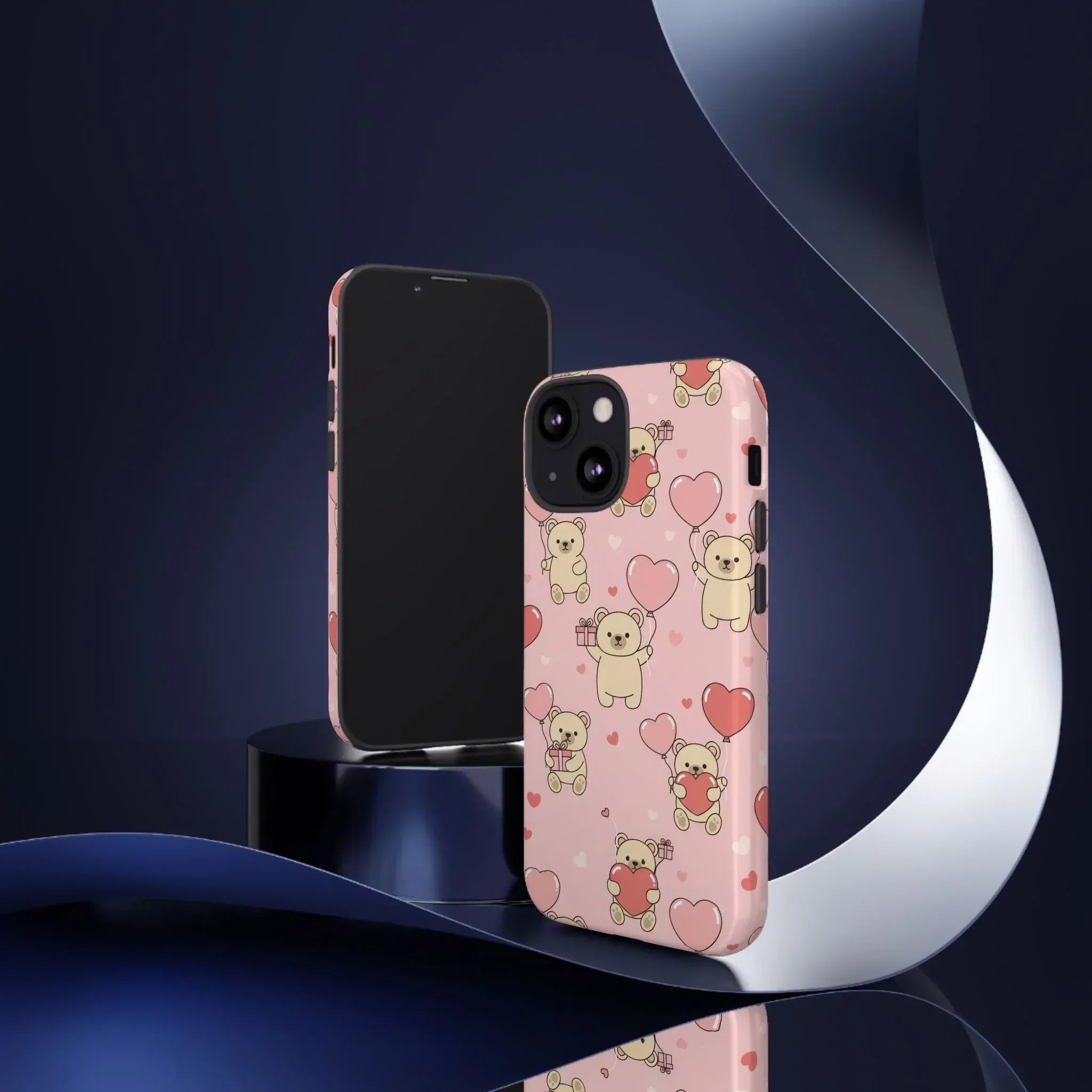 Teddy's Valentine Parade Phone Case for iPhone 11-17 and Galaxy S21-S25 - KARARMDESIGN