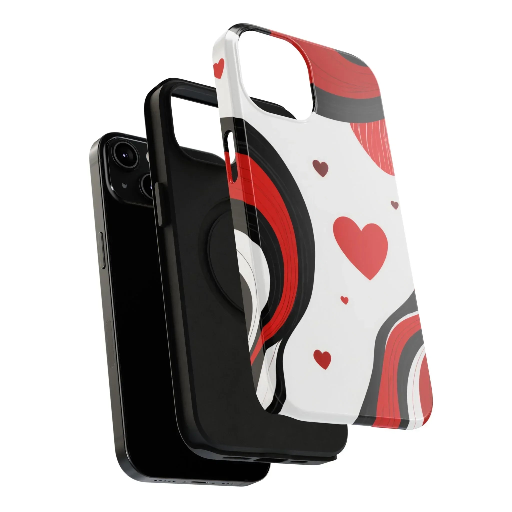Red Romance Phone Case for iPhone 11-17 and Galaxy S21-S22 - KARARMDESIGN