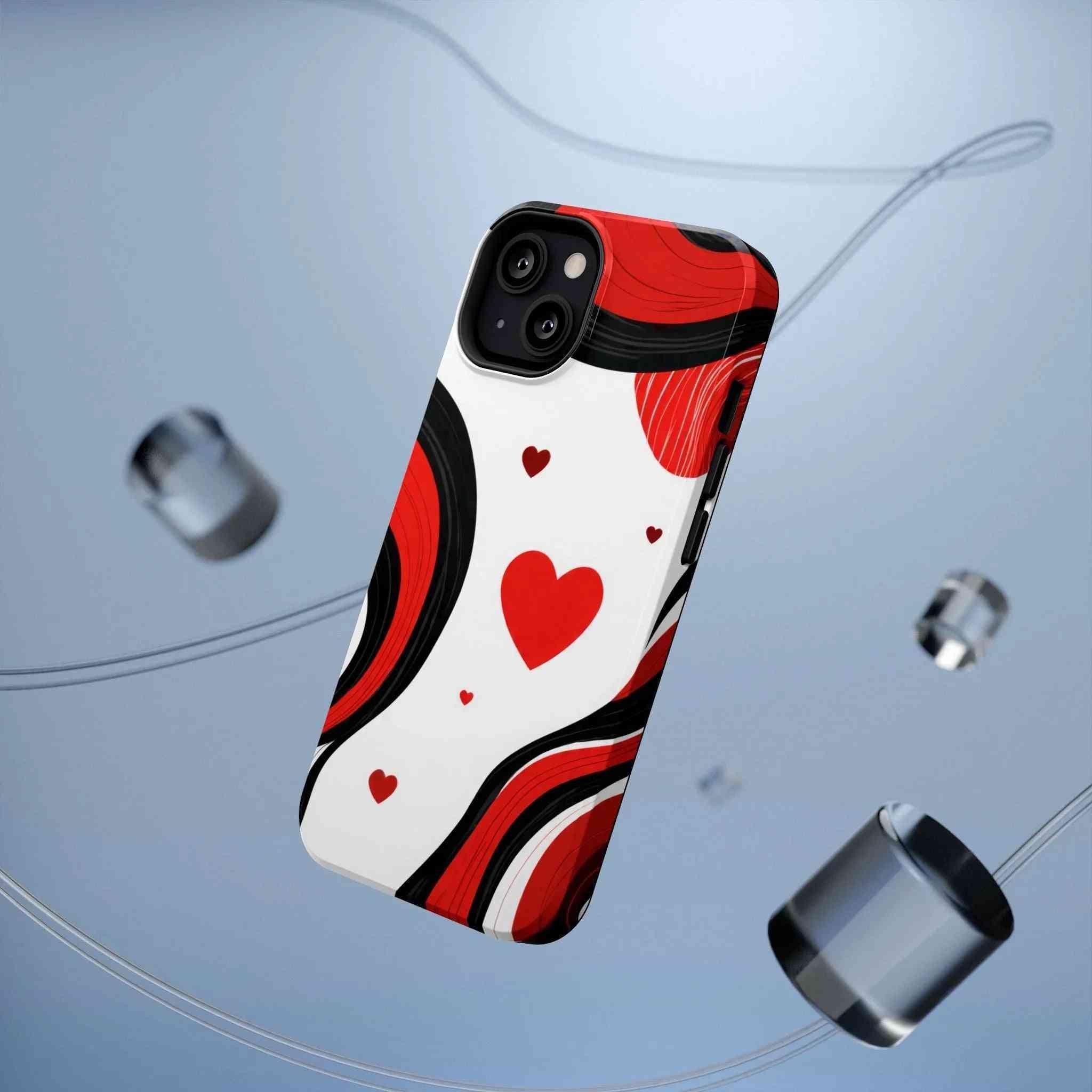 Red Romance Phone Case for iPhone 11-17 and Galaxy S21-S22 - KARARMDESIGN