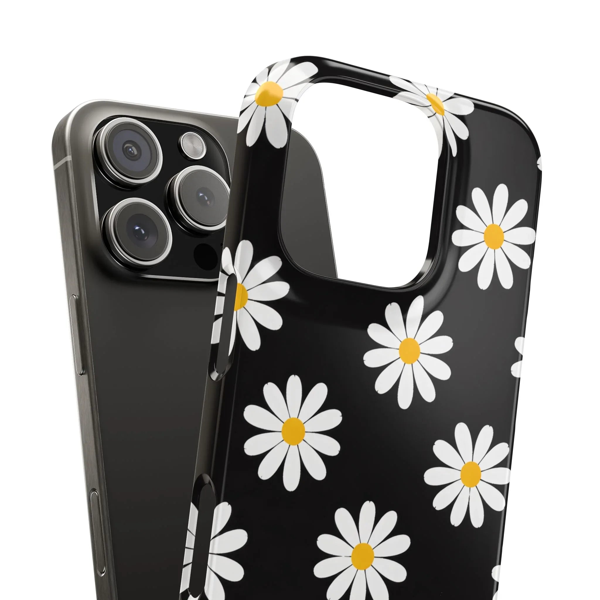 Daisy Charm Phone Case for iPhone 11-17 and Galaxy S20-S25 - KARARMDESIGN