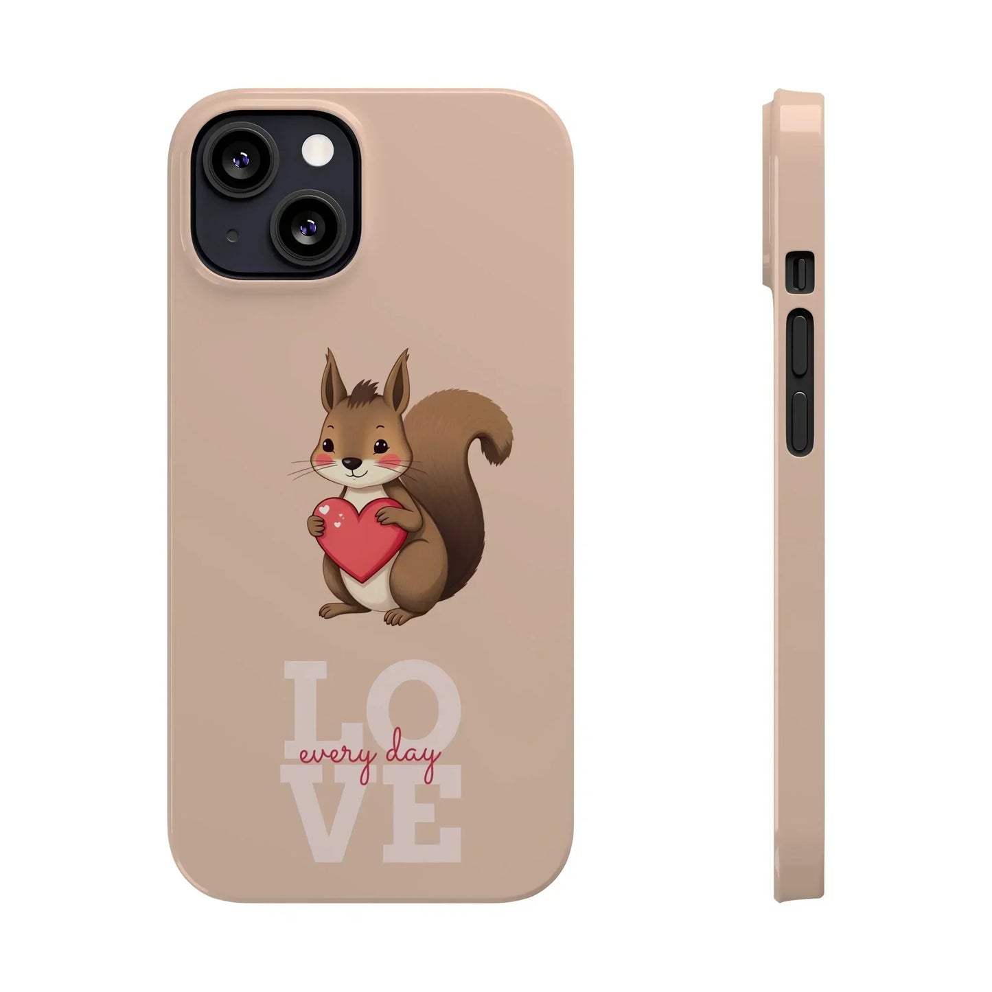 Cute Squirrel Phone Case for iPhone 7 to 16 Series Models - KarArmDesign