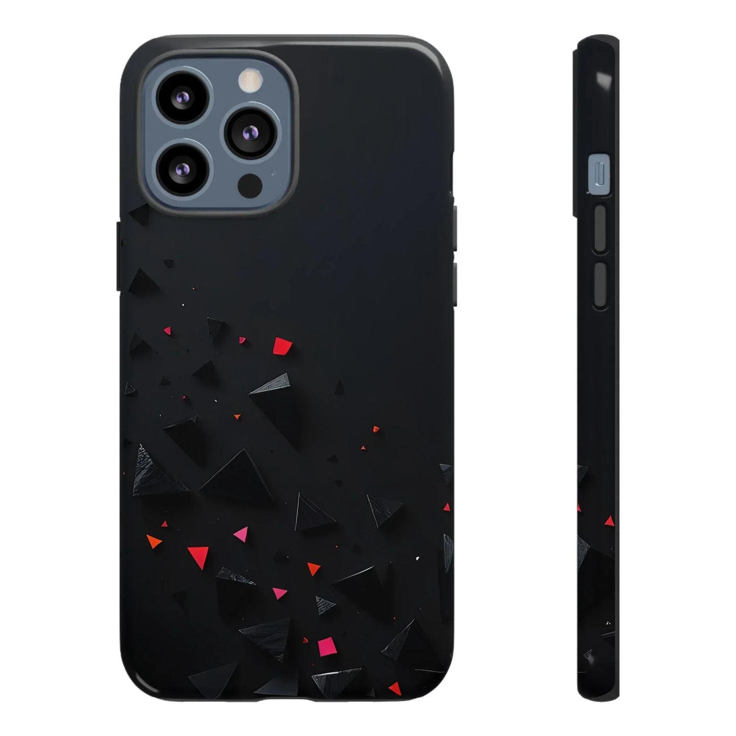 Black and Red Neon Phone Case for iPhone 8-16 and Pixel up to 9 Models - KarArmDesign
