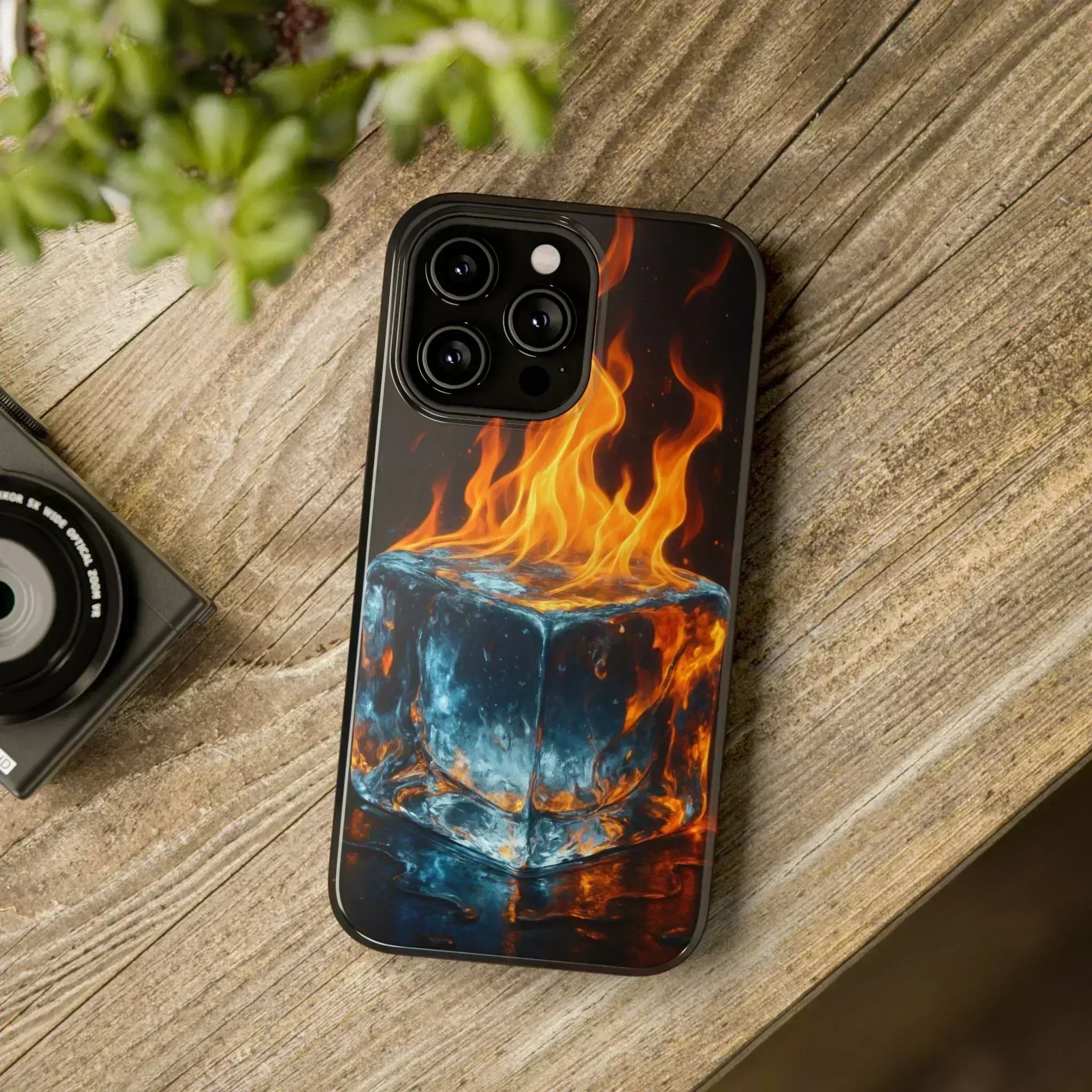 Flame Ice Phone Case for iPhone 12-16 and Galaxy S21-S22 - KARARMDESIGN
