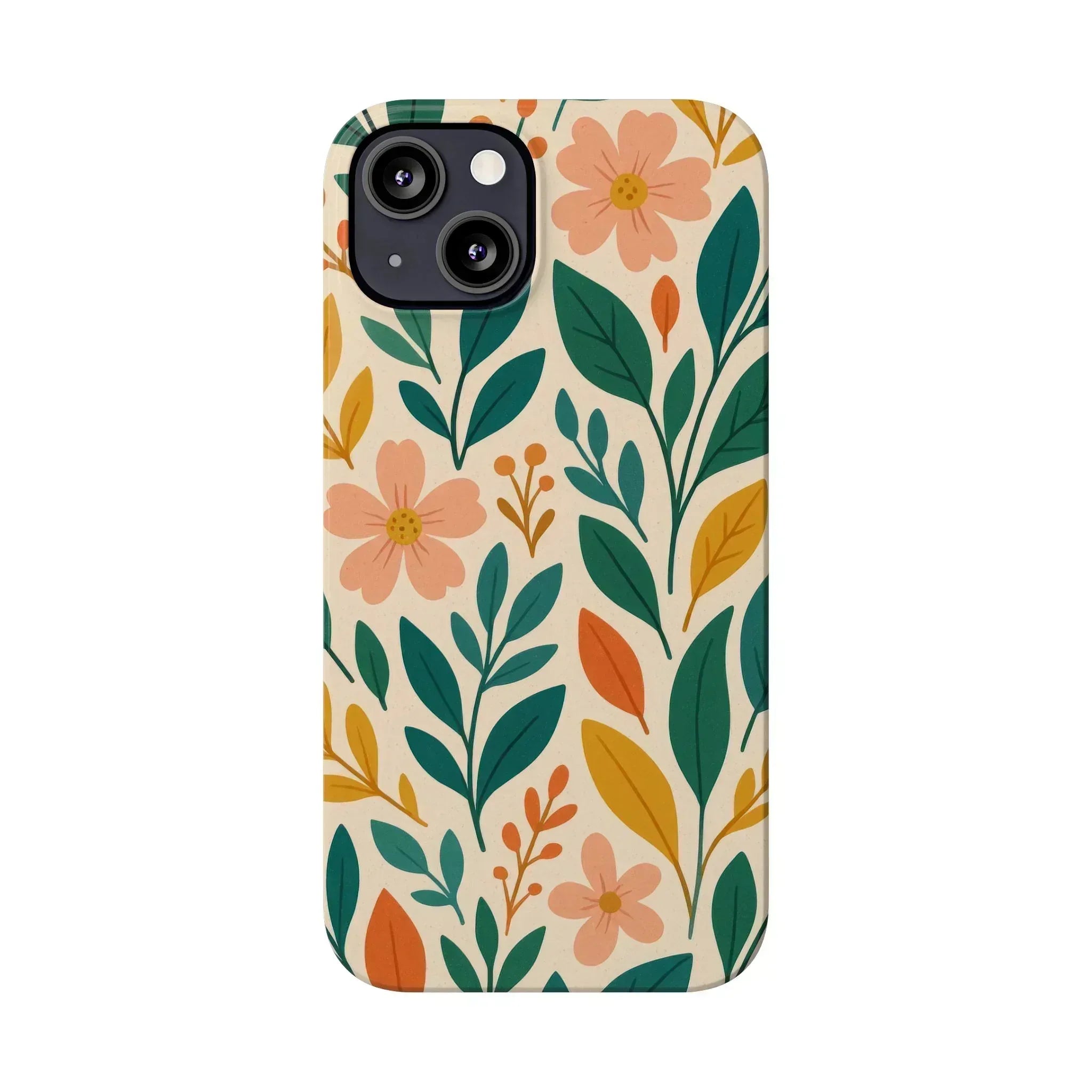 Floral Harmony Phone Case for iPhone 11-16 - KARARMDESIGN