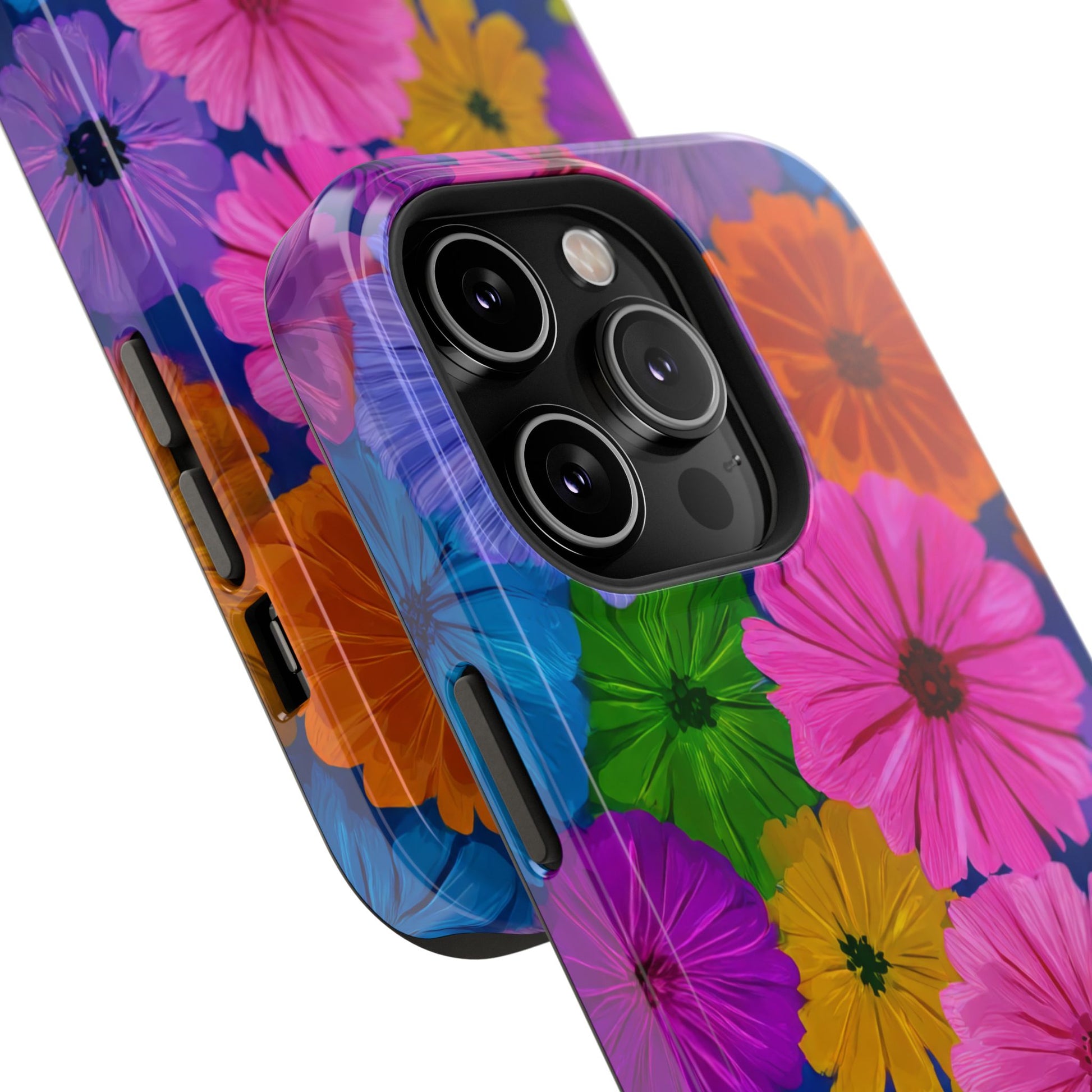 Bloom Pattern Phone Case for iPhone 11-17 and Galaxy S21-S22 Models - KARARMDESIGN