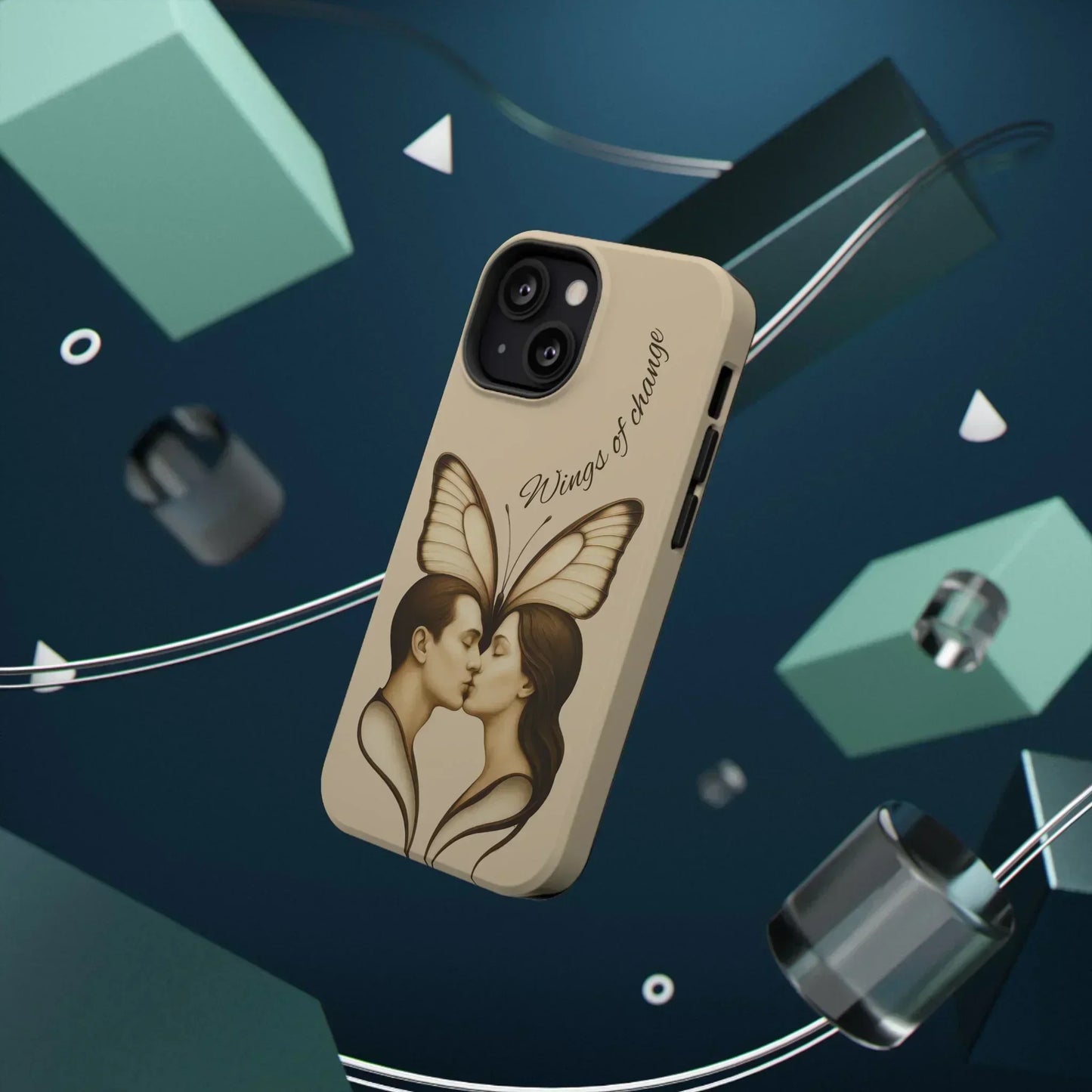 Romantic Butterfly Couple Phone Case for iPhone 12-16 and Samsung Galaxy S22 - KarArmDesign